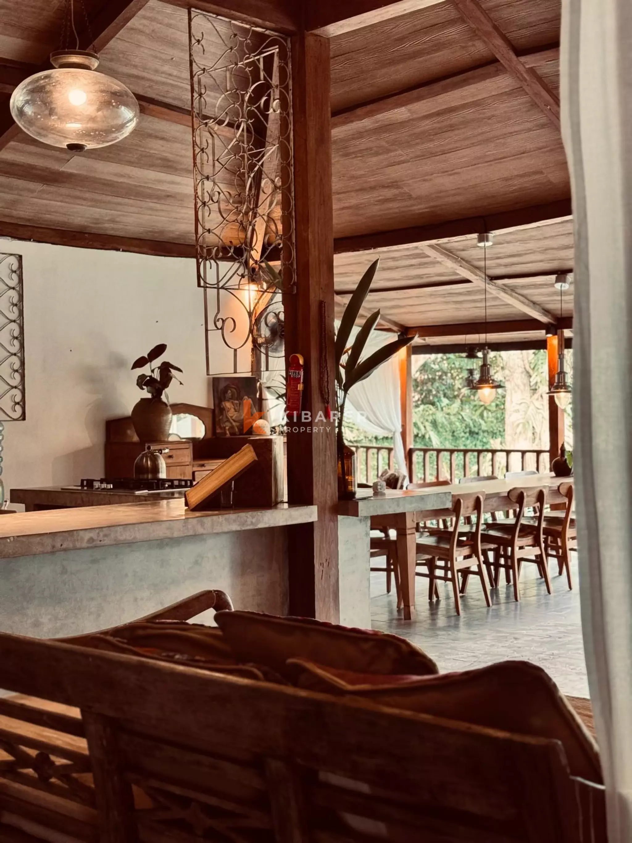 Wooden Ethnic Three Bedroom Villa in Batu Bolong