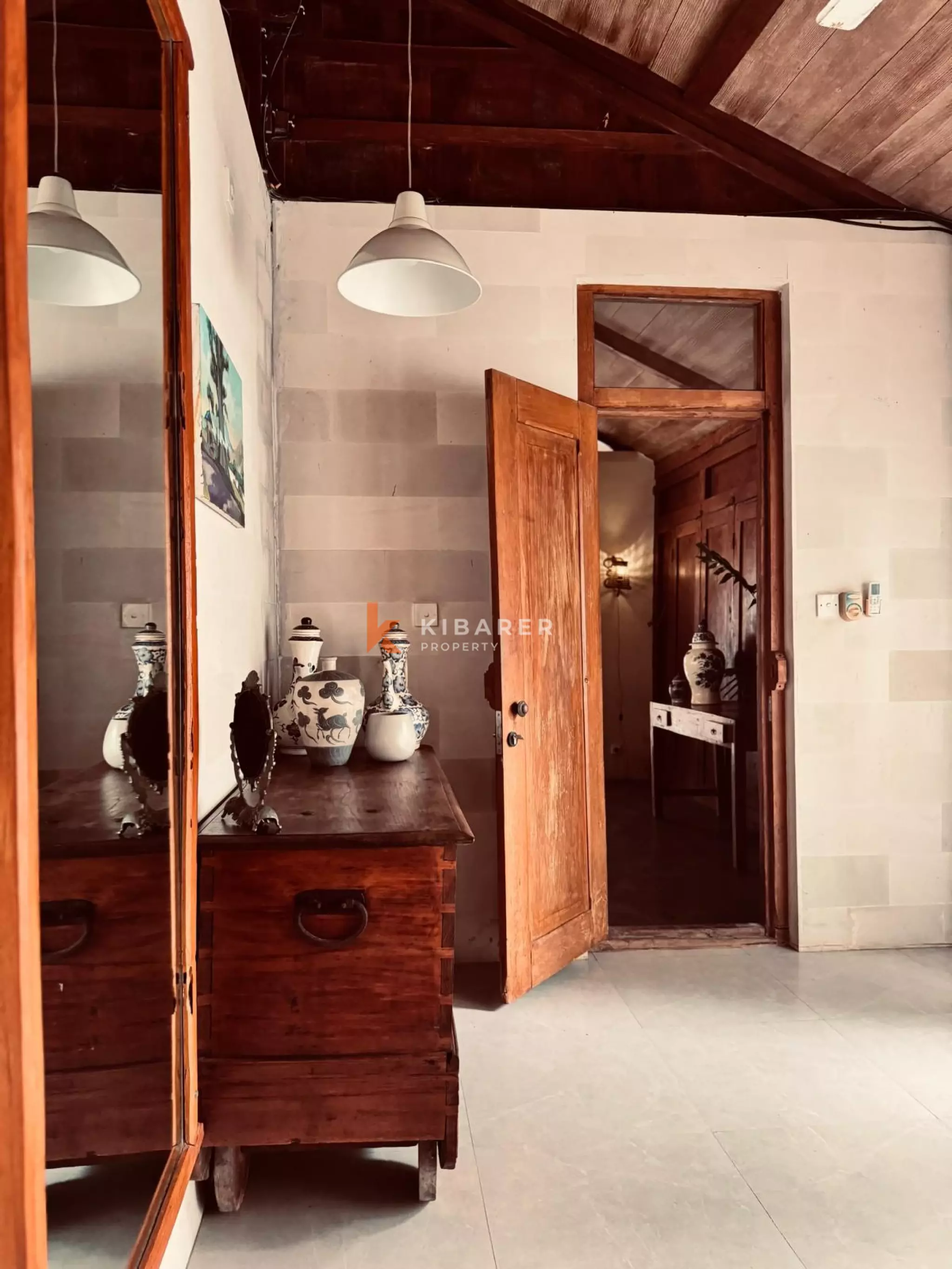 Wooden Ethnic Three Bedroom Villa in Batu Bolong