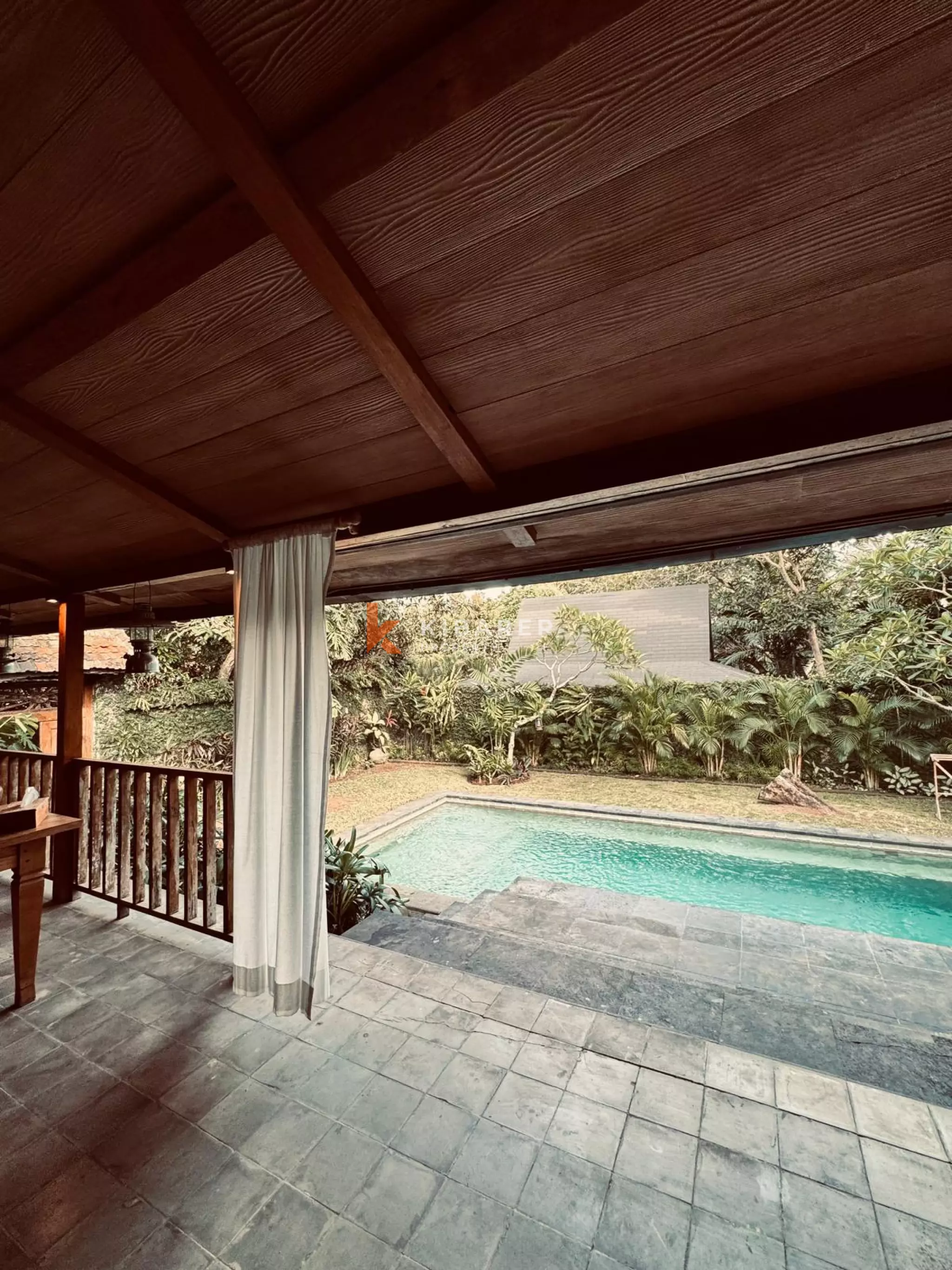 Wooden Ethnic Three Bedroom Villa in Batu Bolong