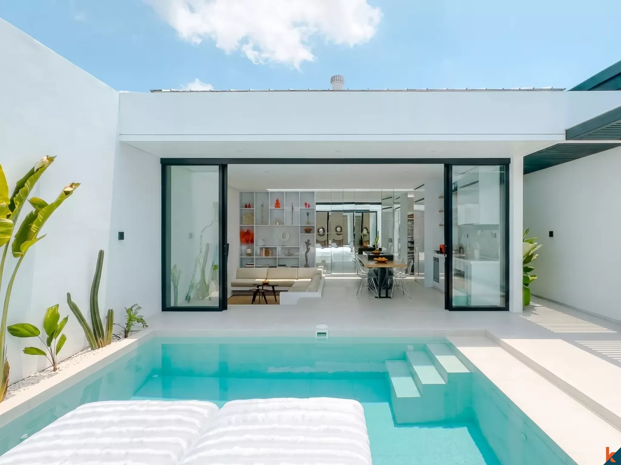 Upcoming Sleek Modern Two Bedroom Villa for Lease in Sanur (delivered in June 2026)