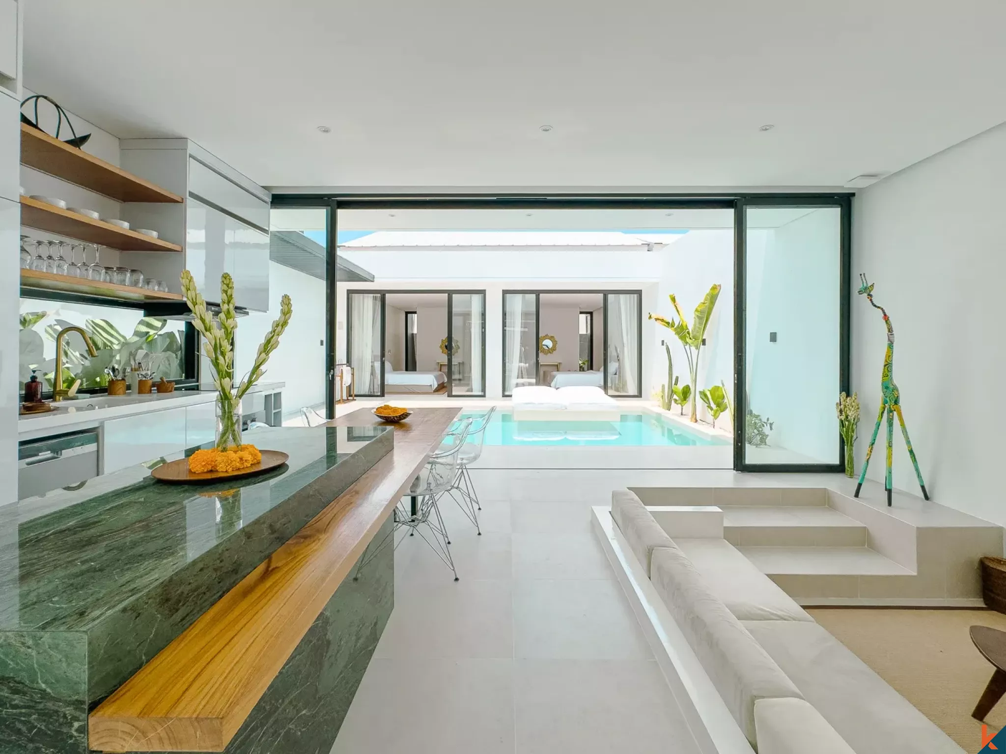 Upcoming Sleek Modern Two Bedroom Villa for Lease in Sanur (delivered in June 2026)