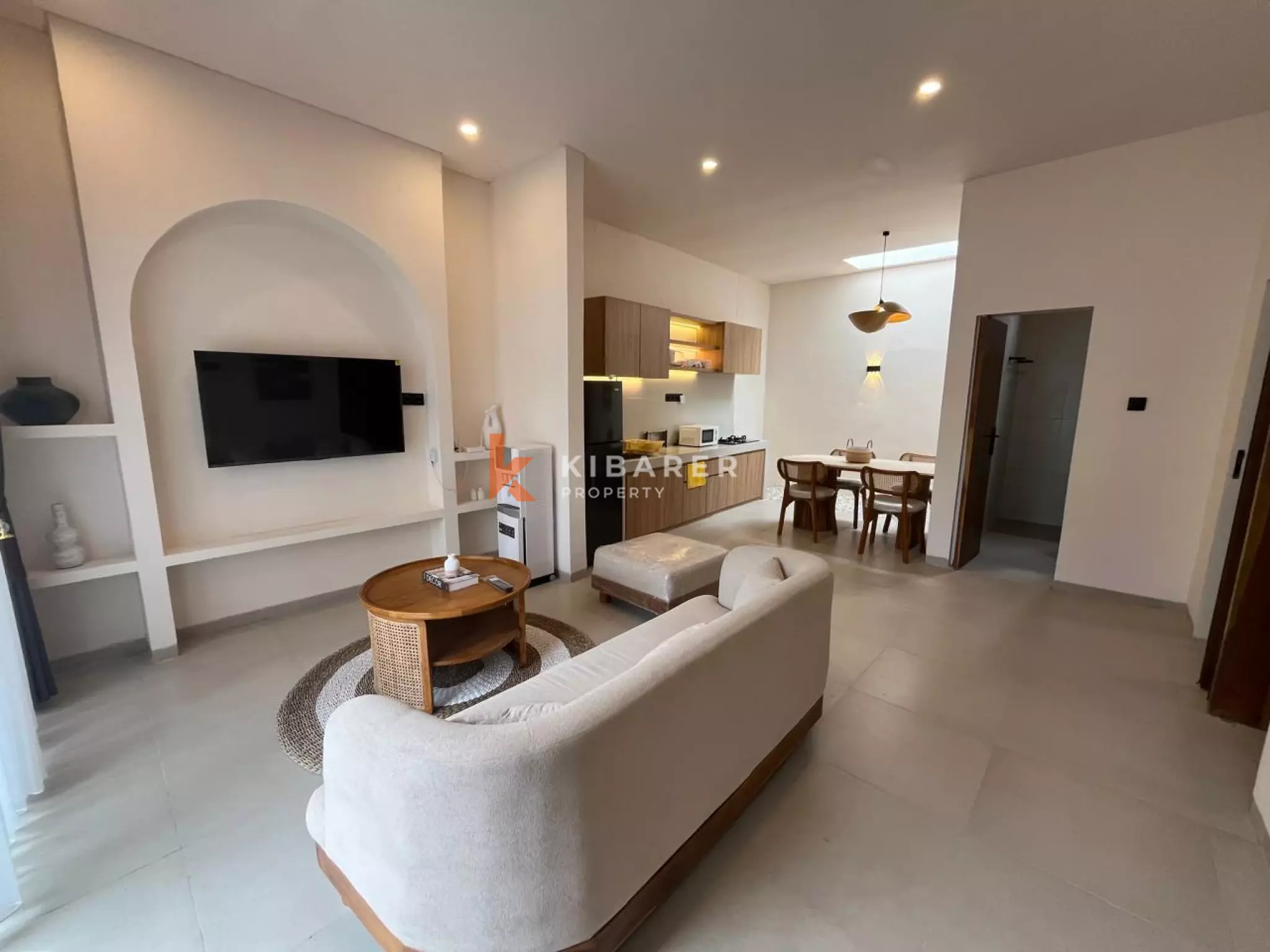 Freshly Built Two Bedroom Villa with Panoramic Rooftop in Pererenan non Beachside