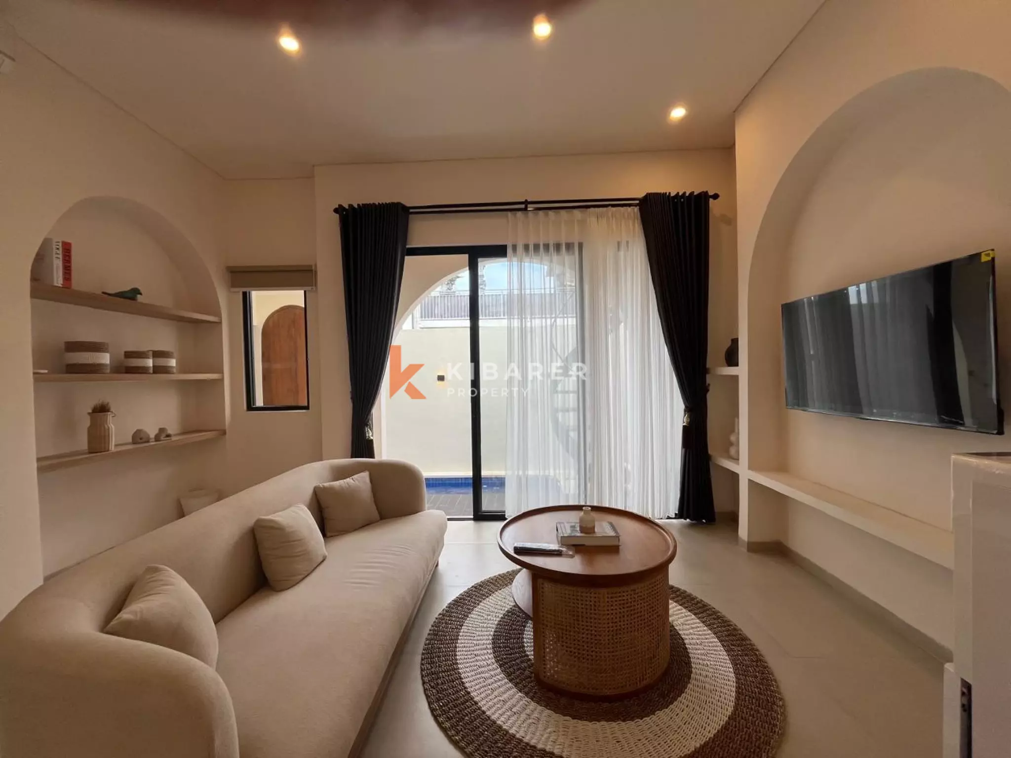 Freshly Built Two Bedroom Villa with Panoramic Rooftop in Pererenan non Beachside