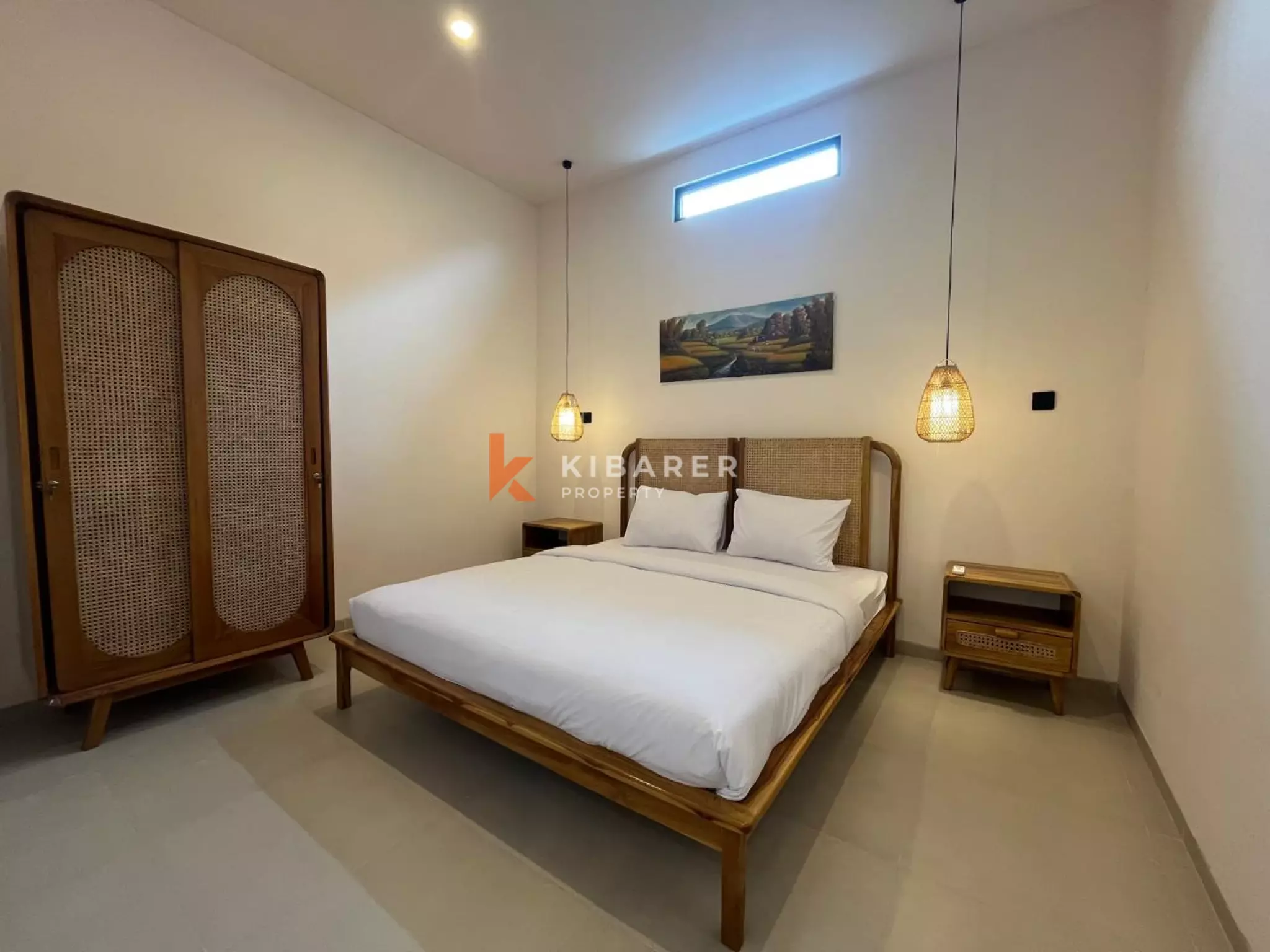 Freshly Built Two Bedroom Villa with Panoramic Rooftop in Pererenan non Beachside
