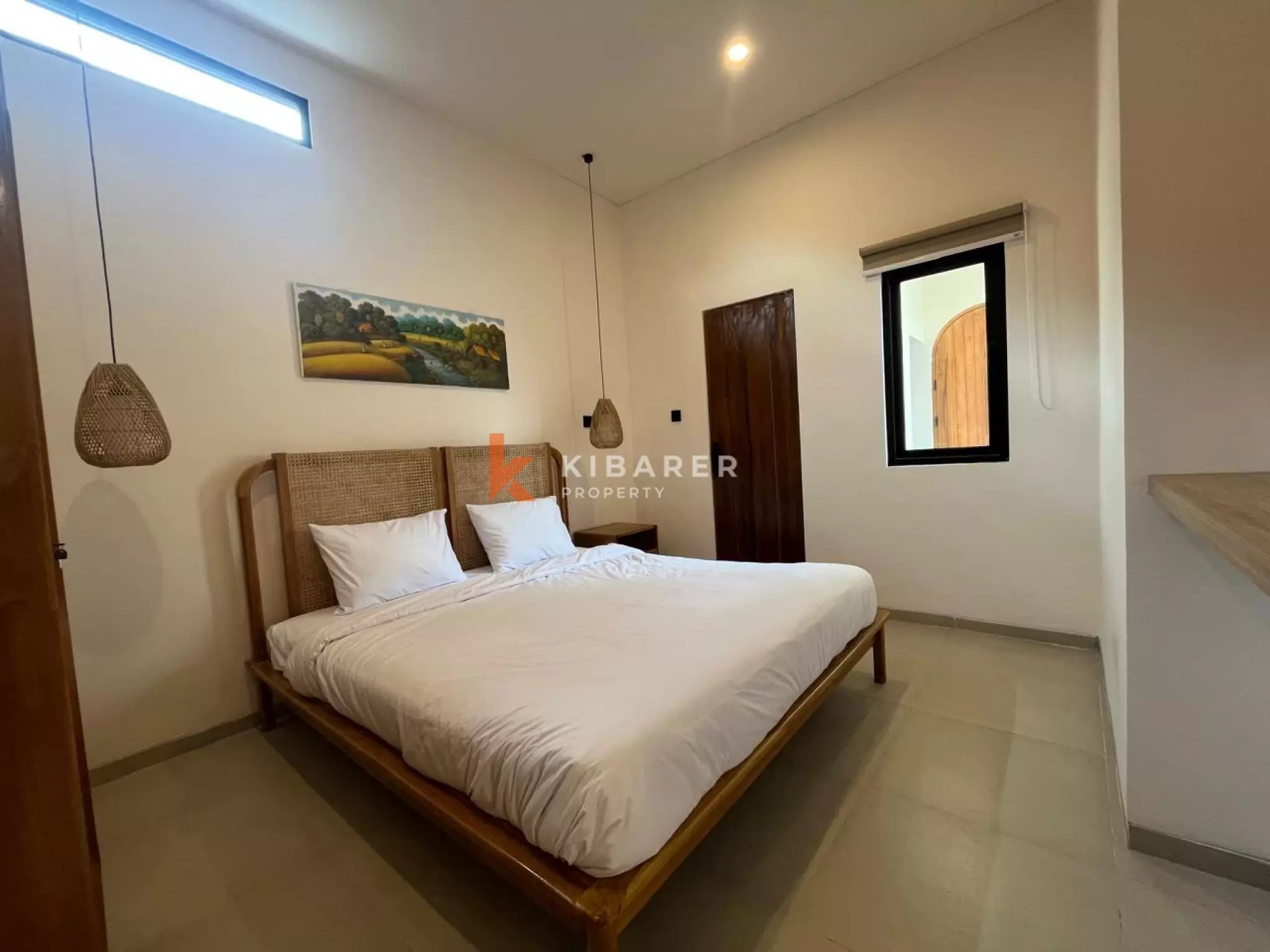Freshly Built Two Bedroom Villa with Panoramic Rooftop in Pererenan non Beachside