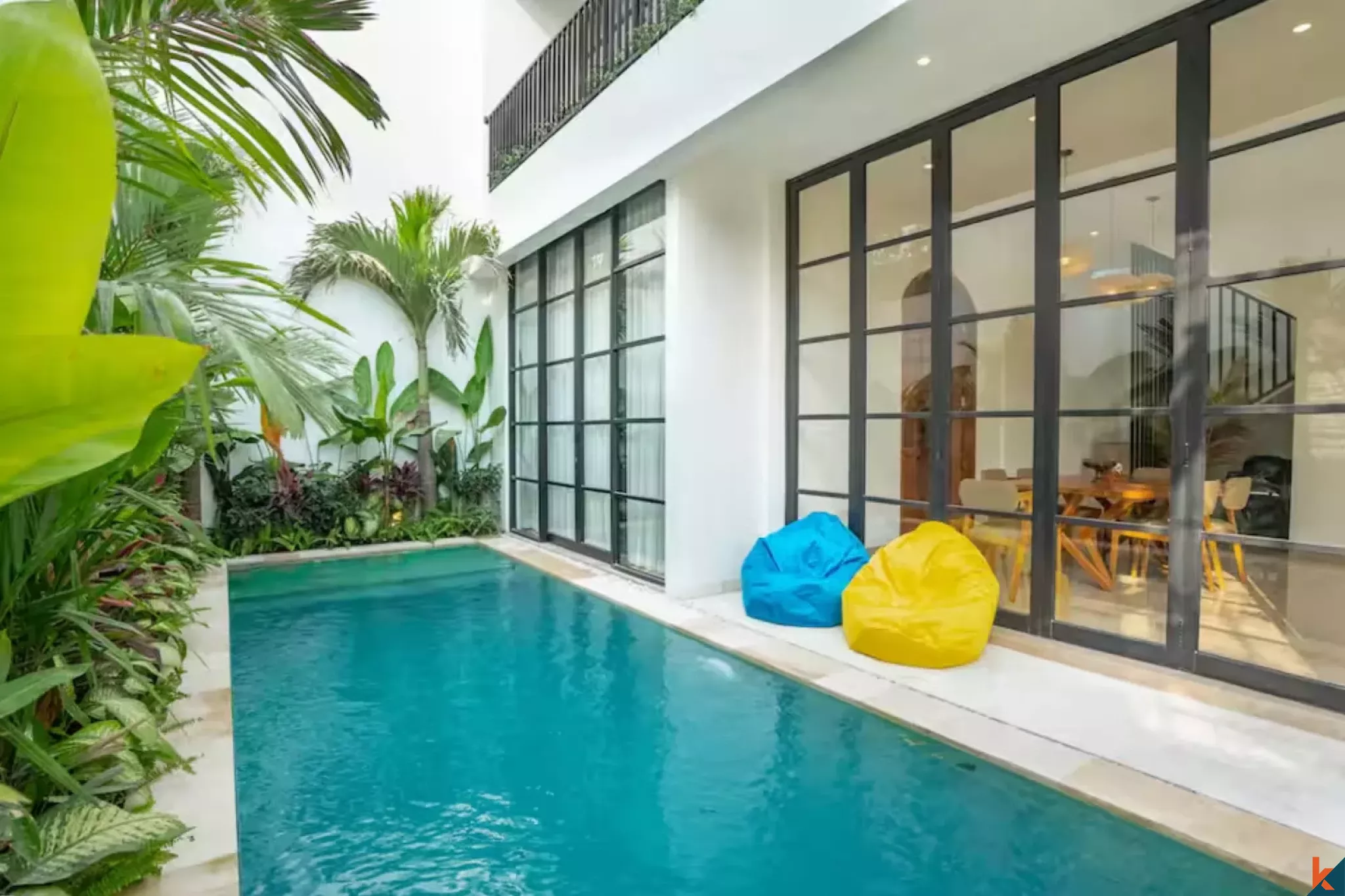 Investasi vila hak sewa tiga kamar tidur di lokasi strategis di Berawa