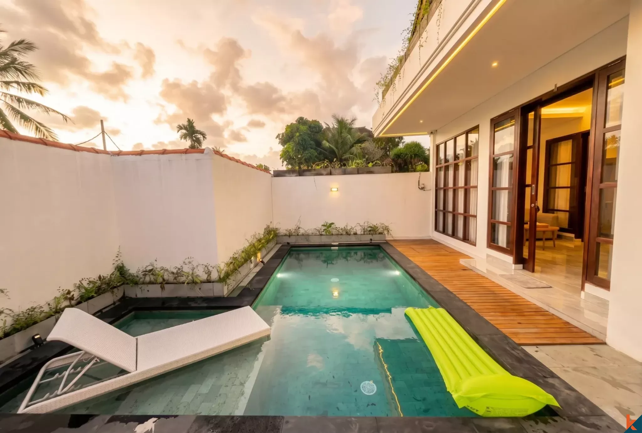Properti hak milik dua kamar tidur baru di daerah Ubud yang tenang