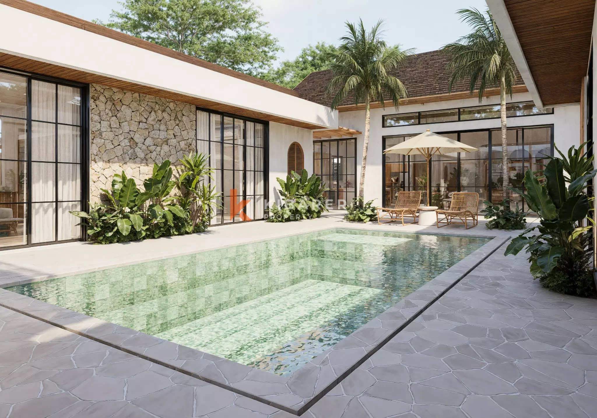 Grand Premium Four-Bedrooms Enclosed Villa in Canggu (AVAILABLE JULY 2026)