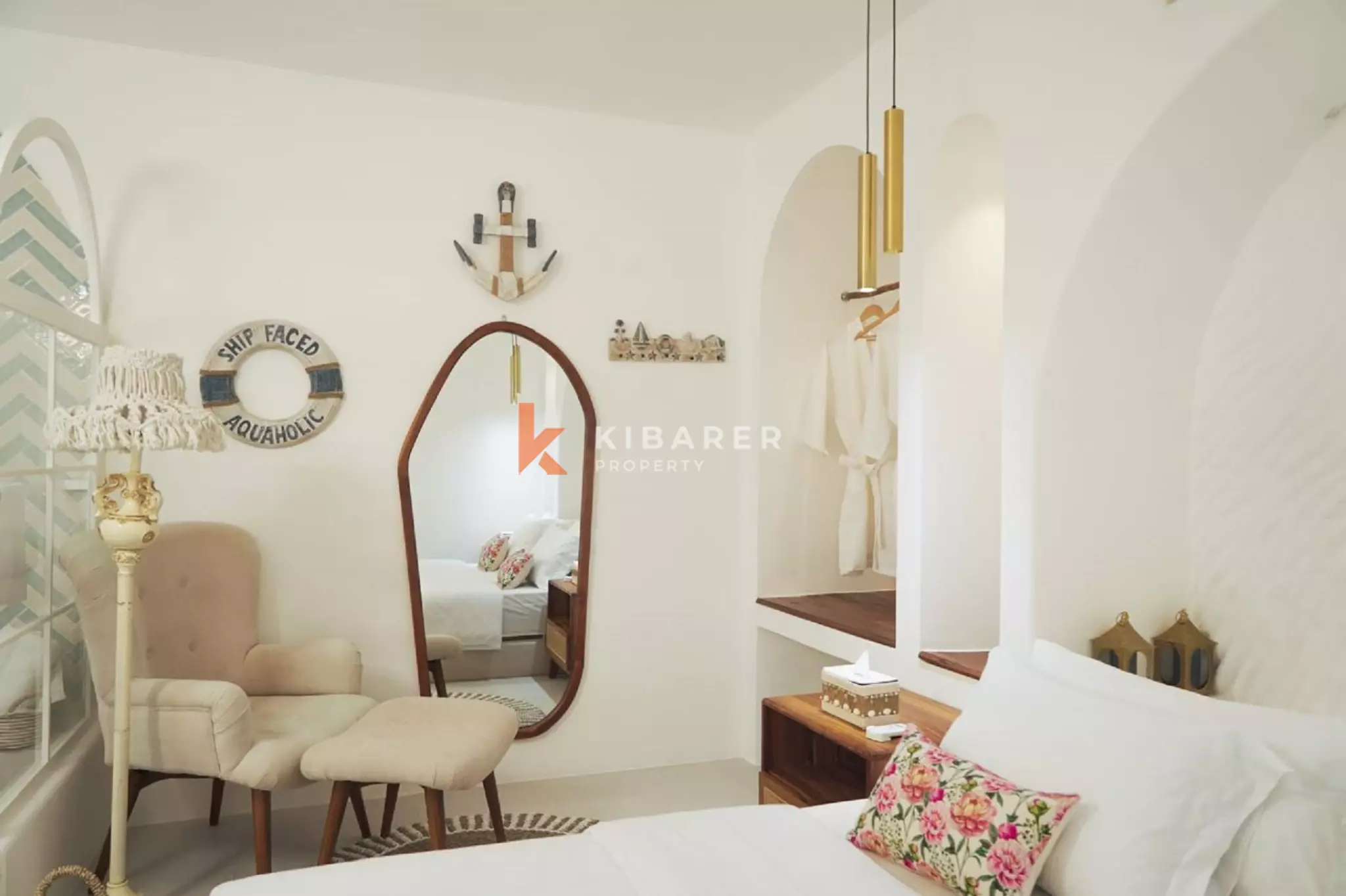Boho Mediterranean Two-Bedrooms Villa Near Balangan & Dreamland Beach