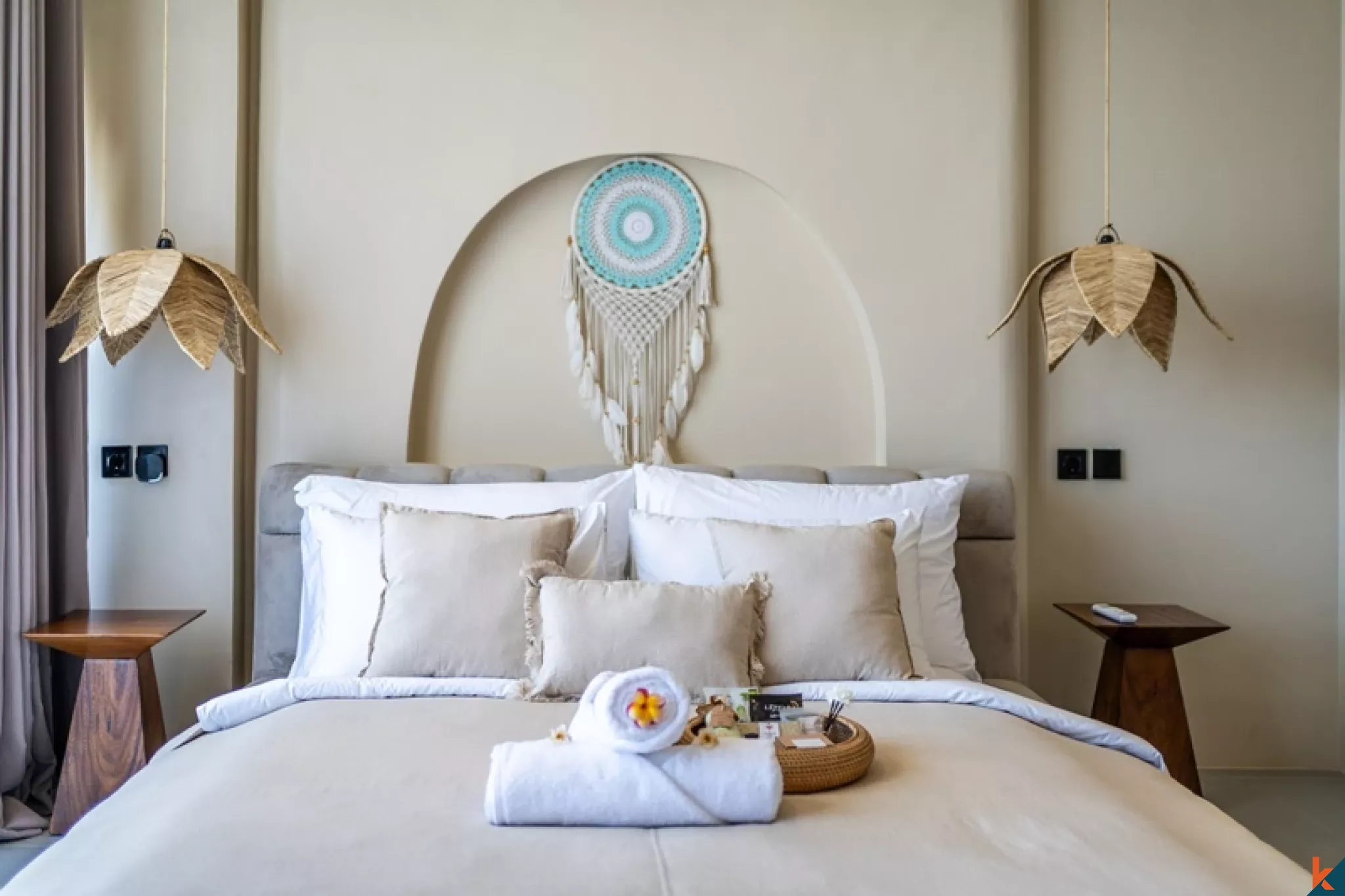 Villa méditerranéenne neuve de 2 chambres dans le quartier prisé de Pererenan