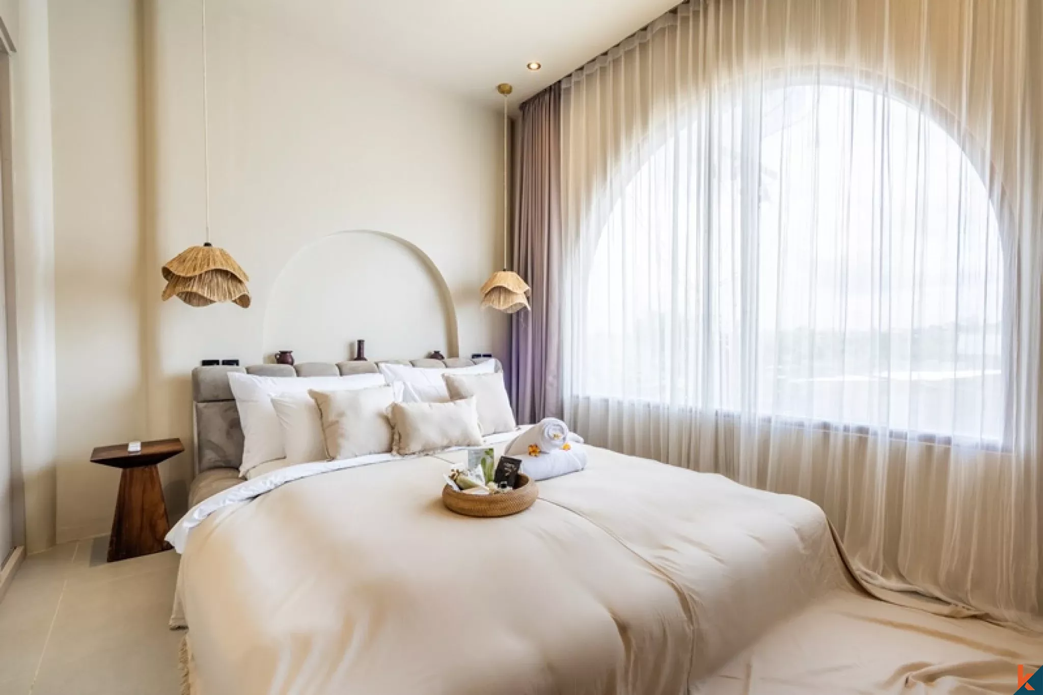 Villa méditerranéenne neuve de 2 chambres dans le quartier prisé de Pererenan