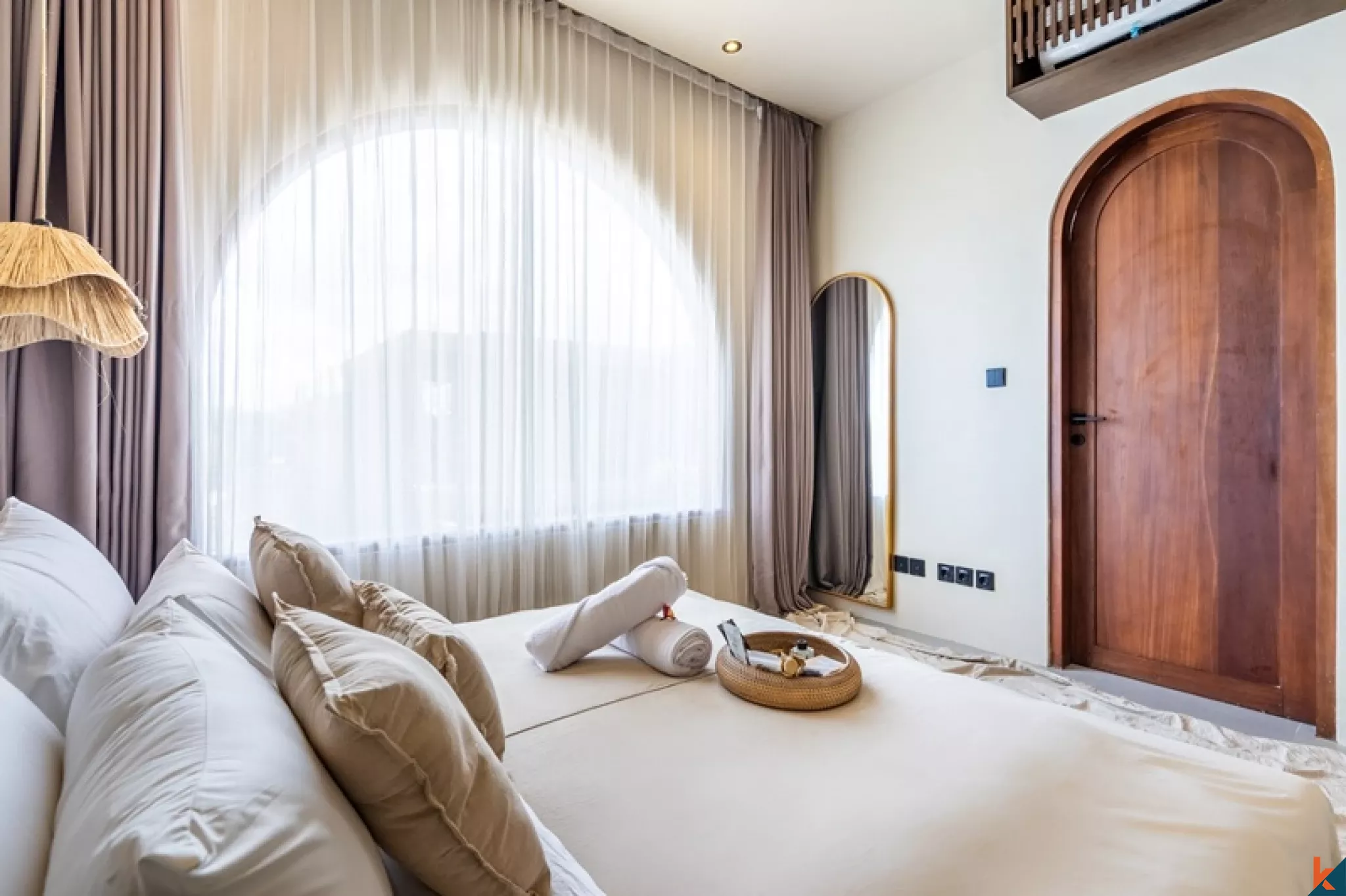 Villa méditerranéenne neuve de 2 chambres dans le quartier prisé de Pererenan