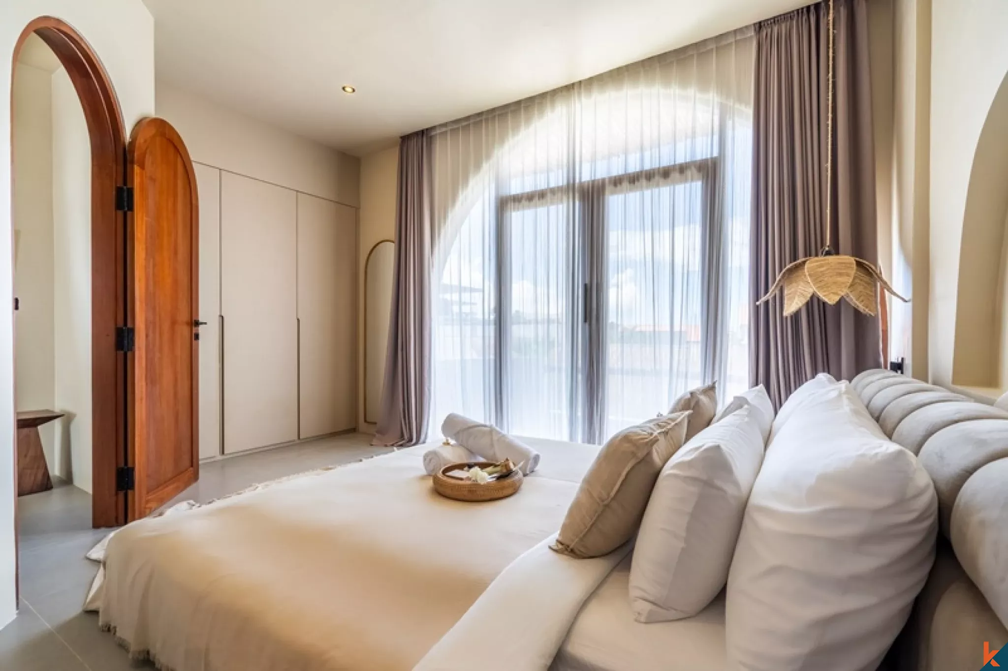 Villa méditerranéenne neuve de 2 chambres dans le quartier prisé de Pererenan