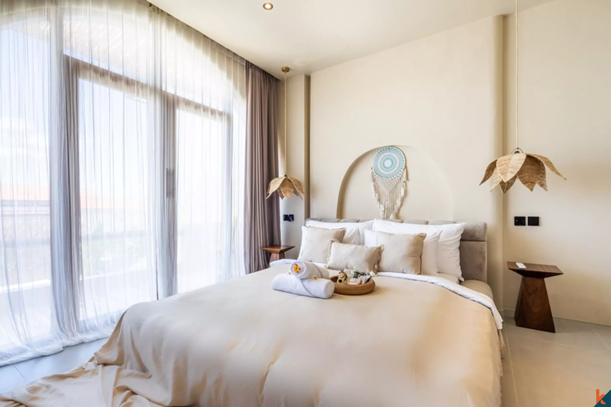 Villa méditerranéenne neuve de 2 chambres dans le quartier prisé de Pererenan