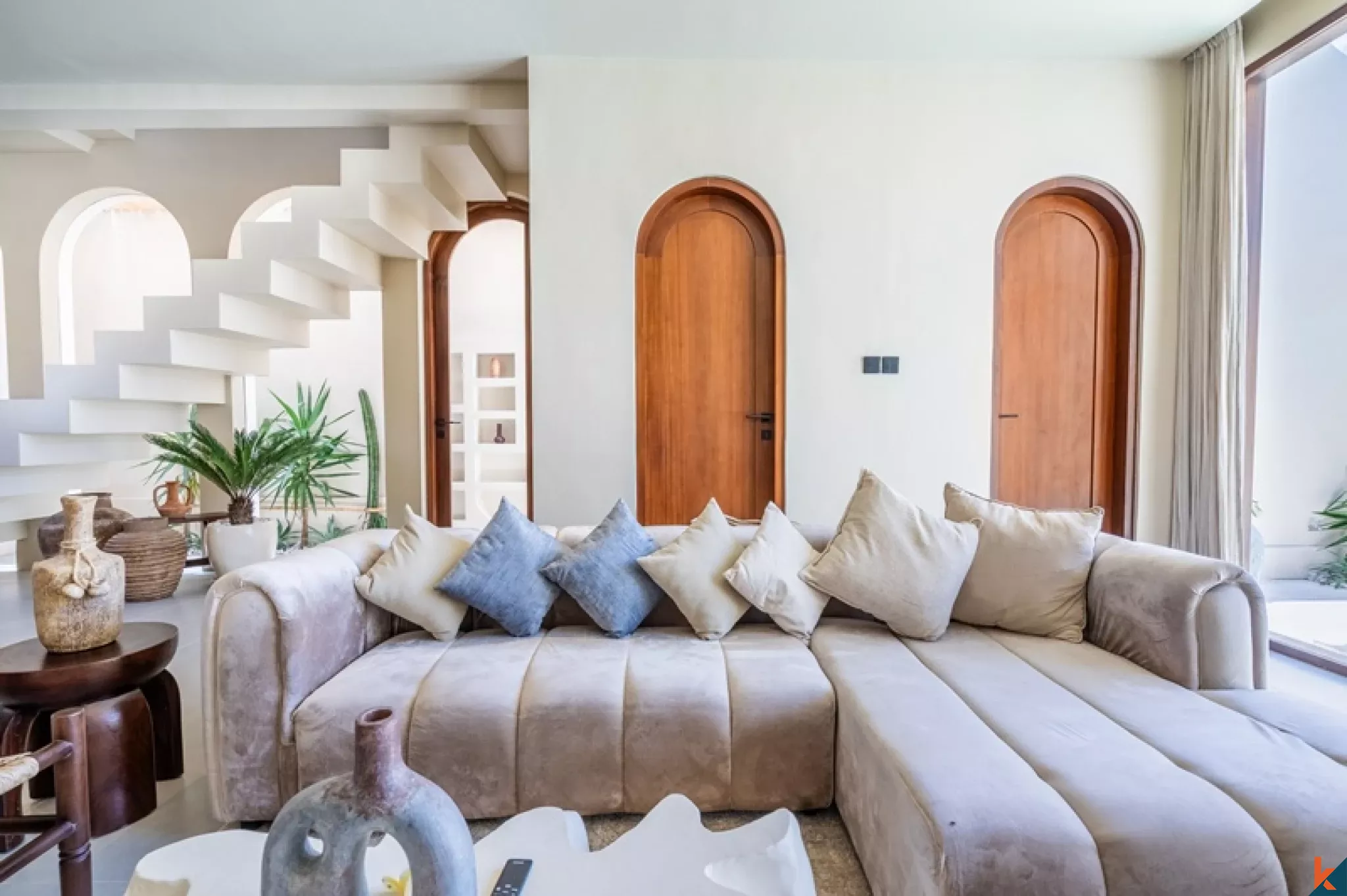 Villa méditerranéenne neuve de 2 chambres dans le quartier prisé de Pererenan
