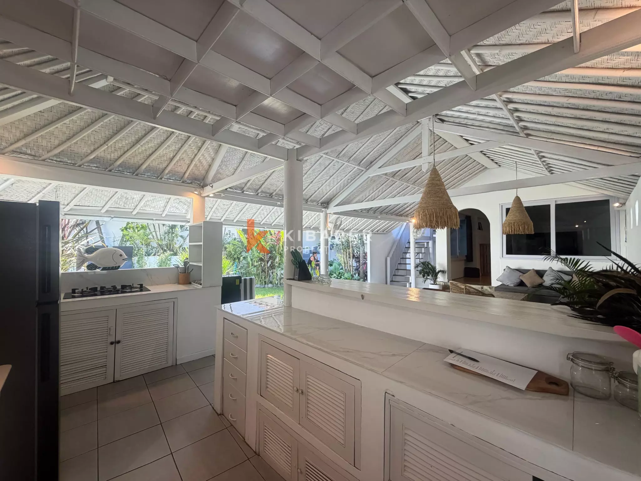 Charming Family Villa Three-Bedrooms in a Quiet and Secure Umalas Lane