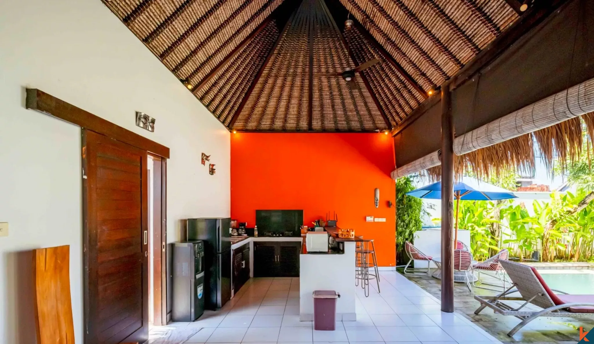 Villa balinaise élégante de deux chambres à louer à Ungasan