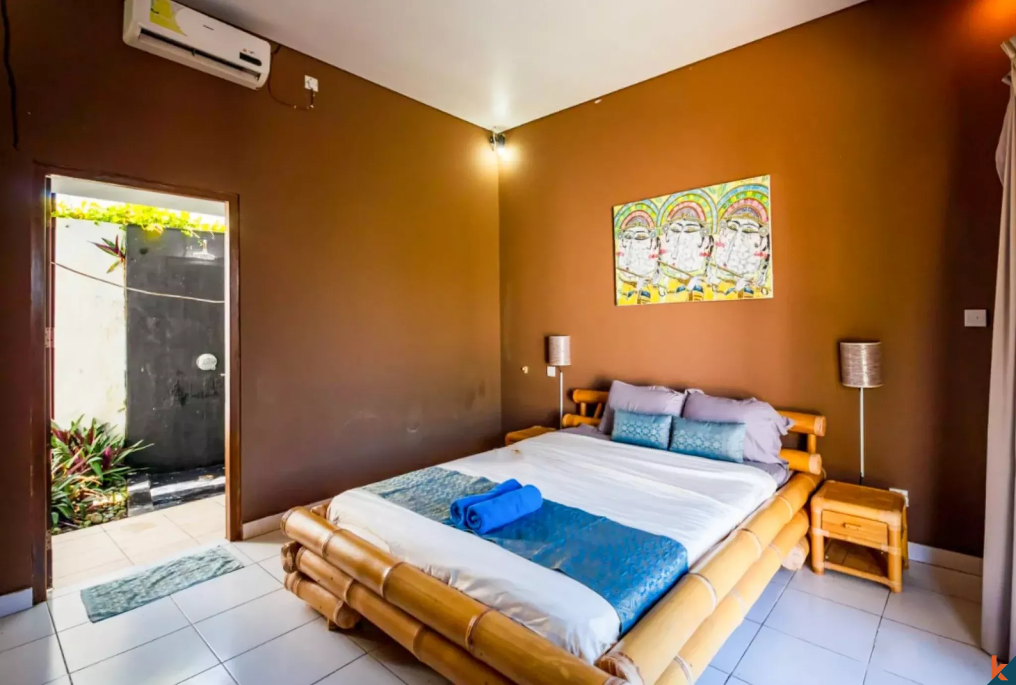 Villa balinaise élégante de deux chambres à louer à Ungasan