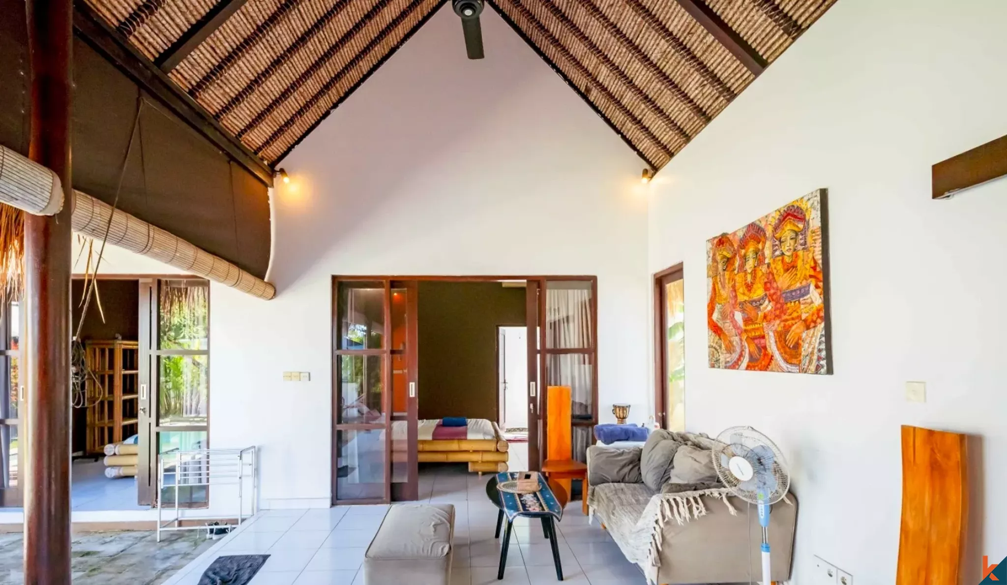 Villa balinaise élégante de deux chambres à louer à Ungasan