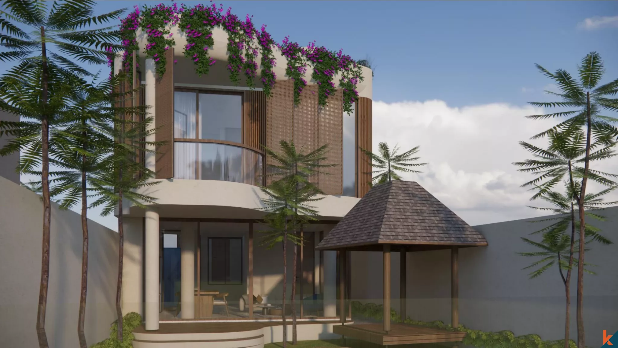 Prochainement disponible : villa de luxe de 4 chambres avec sauna et oasis sur le toit dans le quartier prisé de Canggu