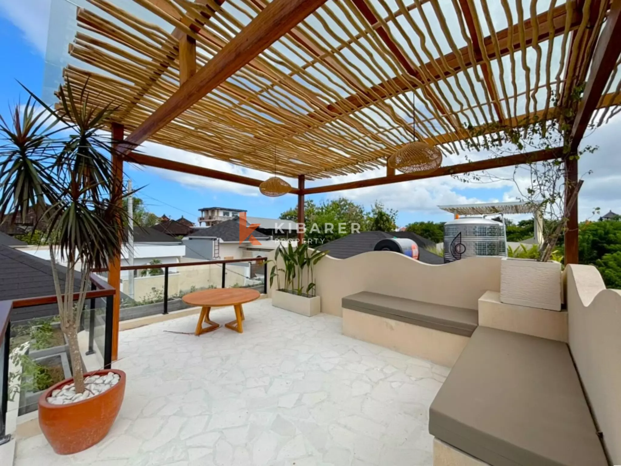 Contemporary Mediterranean Three Bedroom Villa with Rooftop Entertaining Space in Ungasan