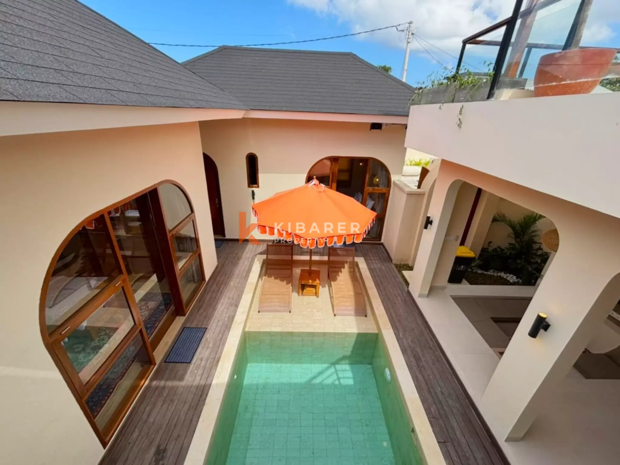Contemporary Mediterranean Three Bedroom Villa with Rooftop Entertaining Space in Ungasan