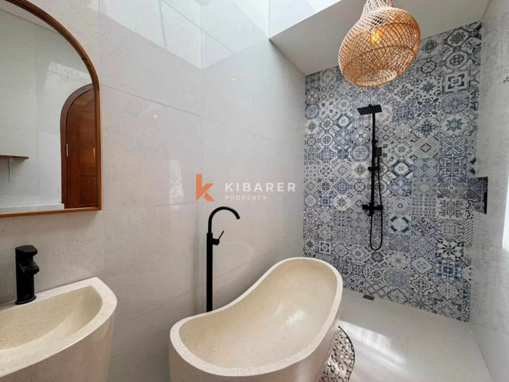 Contemporary Mediterranean Three Bedroom Villa with Rooftop Entertaining Space in Ungasan
