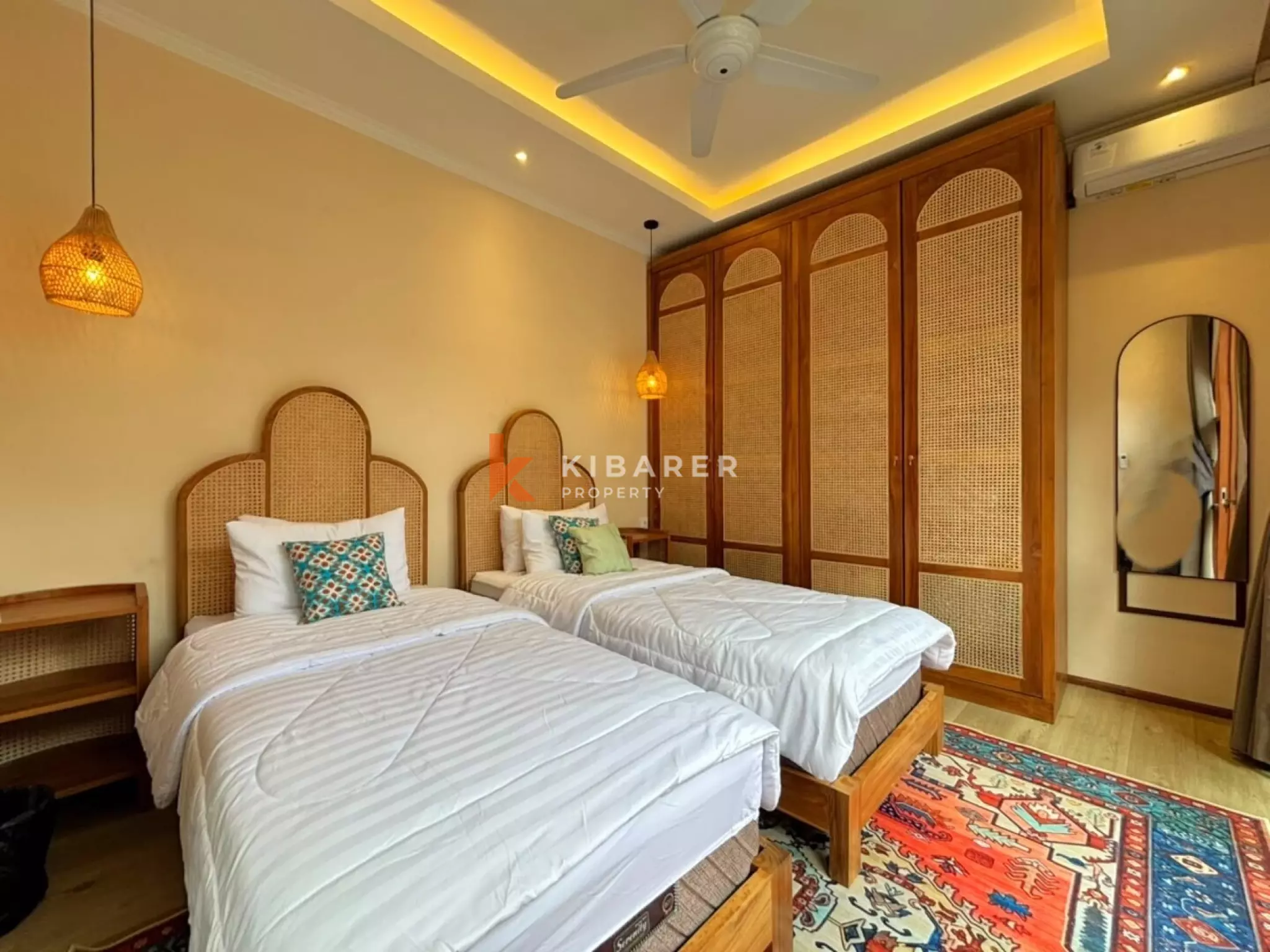 Contemporary Mediterranean Three Bedroom Villa with Rooftop Entertaining Space in Ungasan