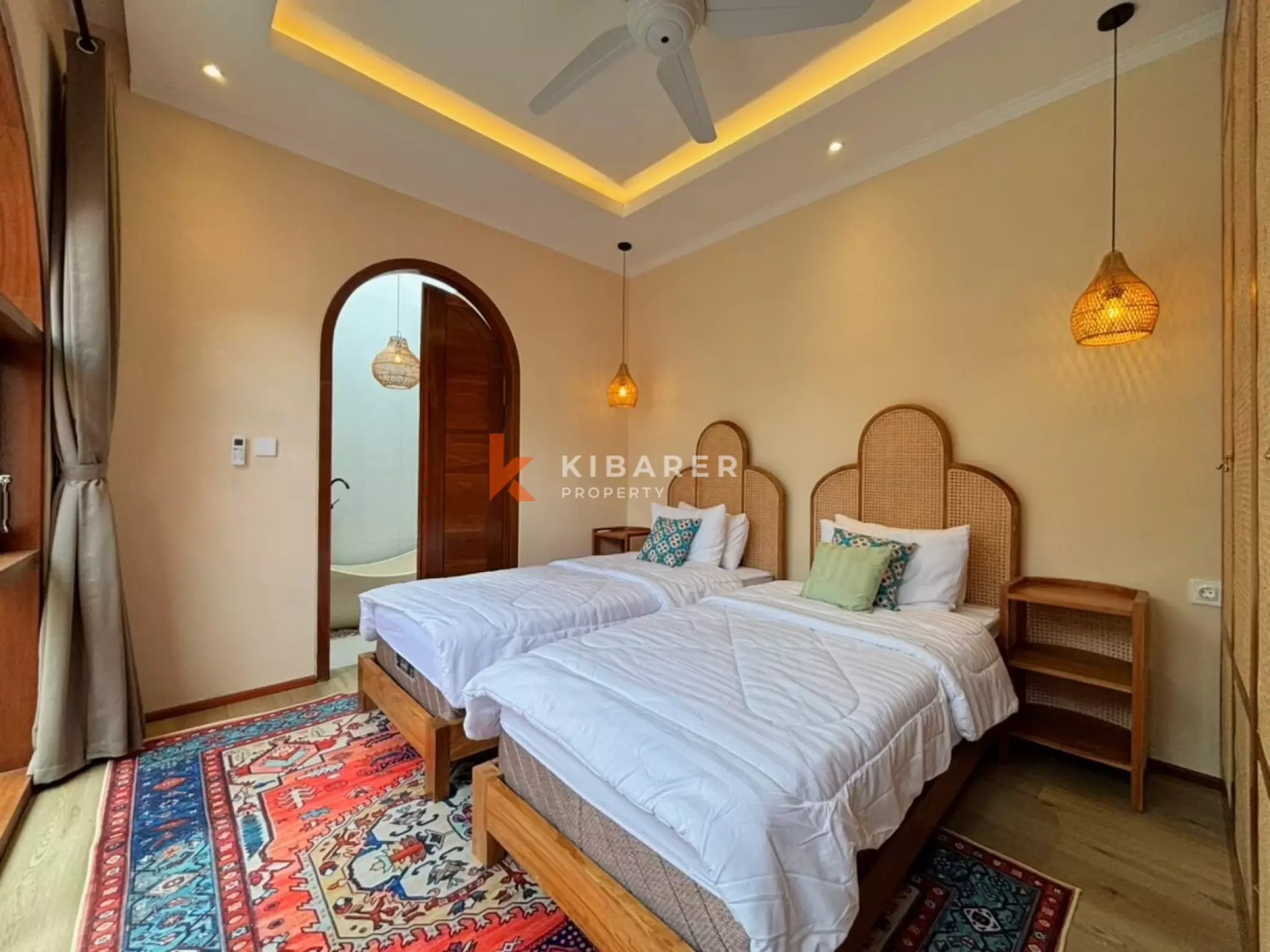 Contemporary Mediterranean Three Bedroom Villa with Rooftop Entertaining Space in Ungasan