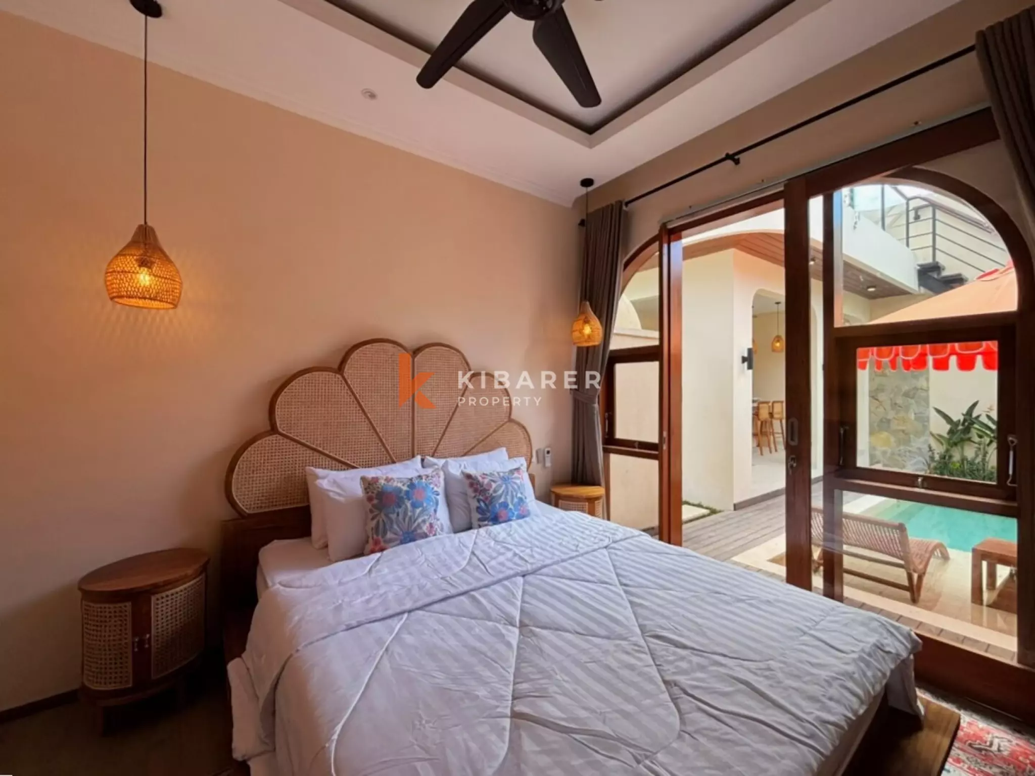 Contemporary Mediterranean Three Bedroom Villa with Rooftop Entertaining Space in Ungasan
