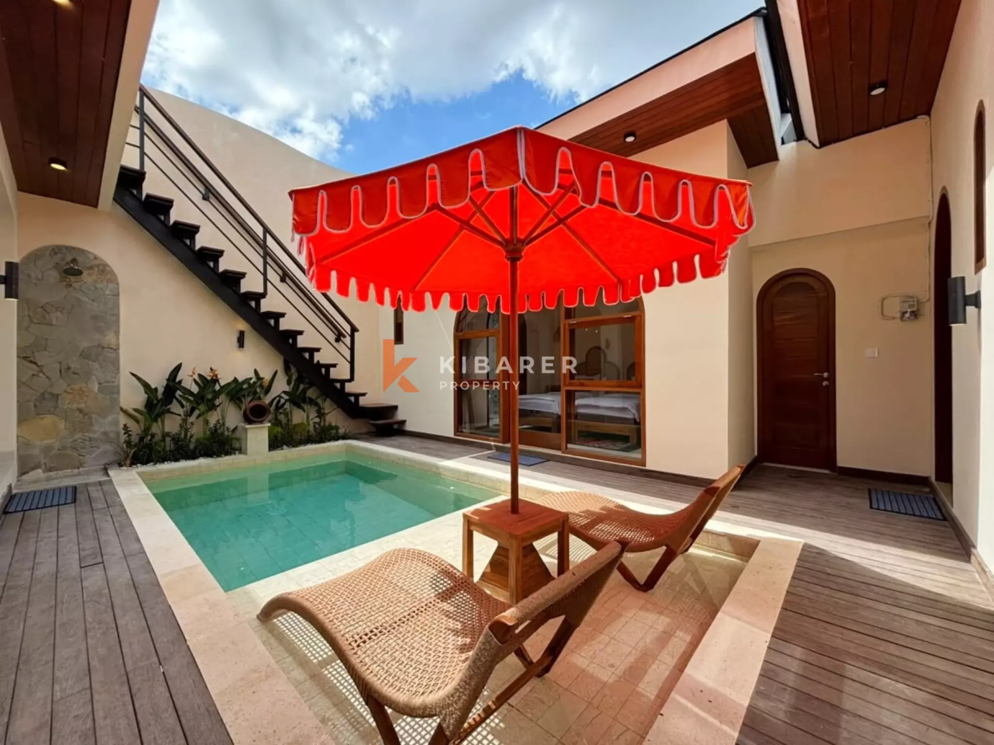 Contemporary Mediterranean Three Bedroom Villa with Rooftop Entertaining Space in Ungasan