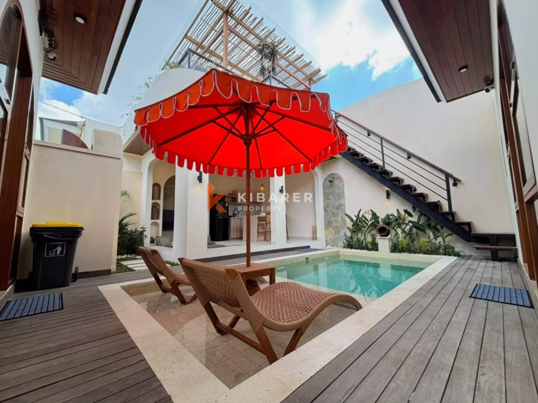 Contemporary Mediterranean Three Bedroom Villa with Rooftop Entertaining Space in Ungasan