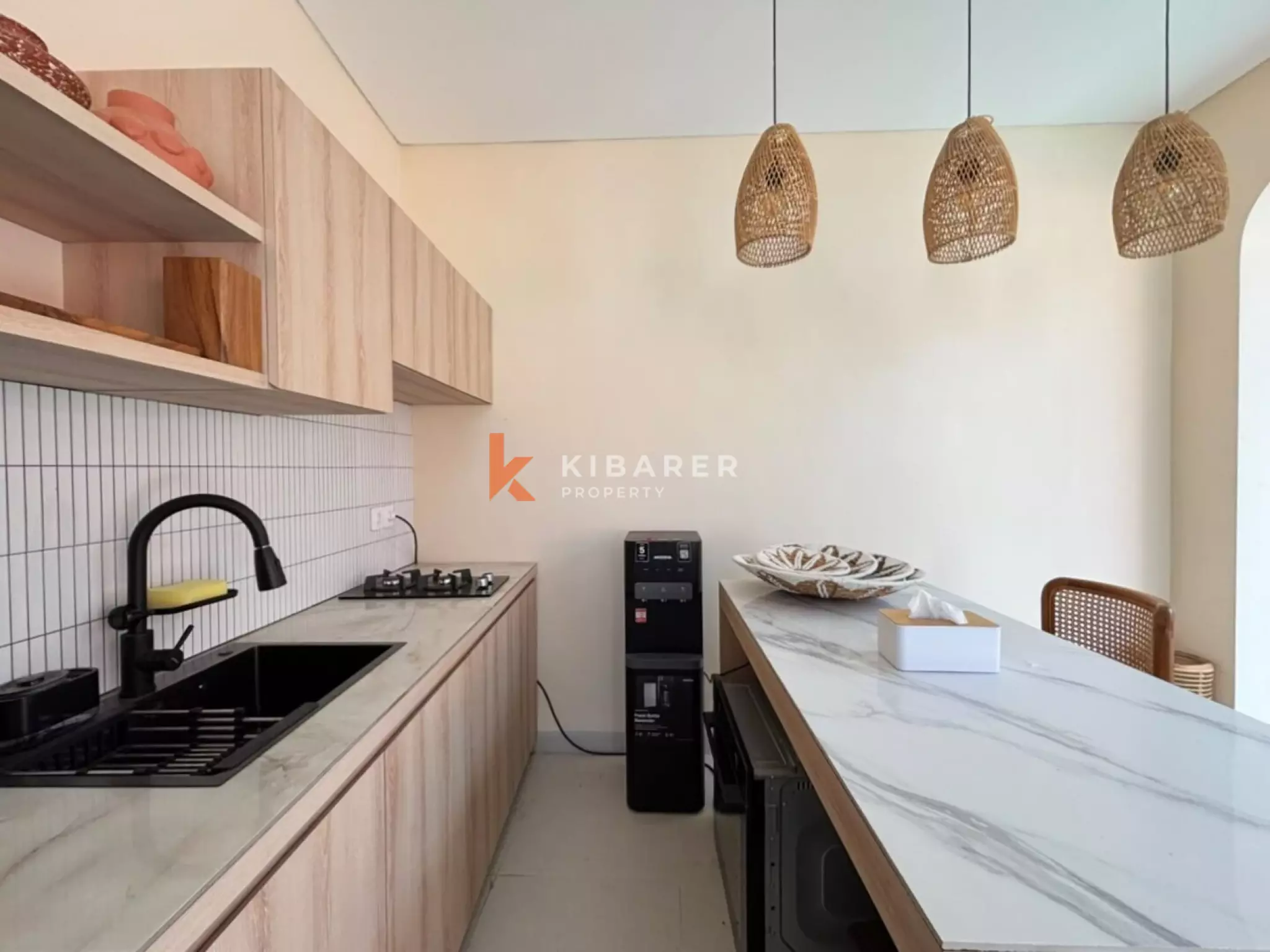 Contemporary Mediterranean Three Bedroom Villa with Rooftop Entertaining Space in Ungasan