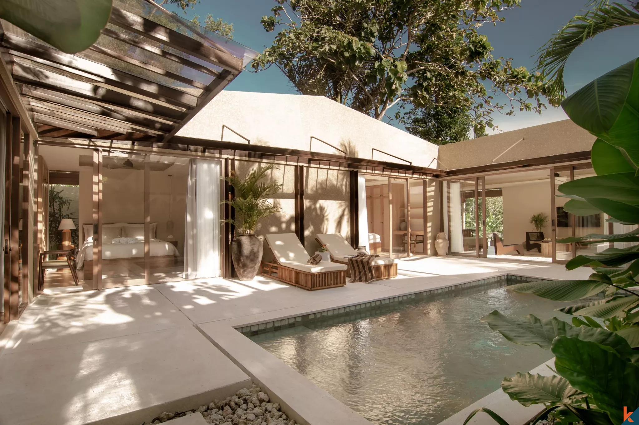 Vila Tropis yang Tenang dengan 3 Kamar Tidur di Uluwatu dan Kolam Renang Pribadi