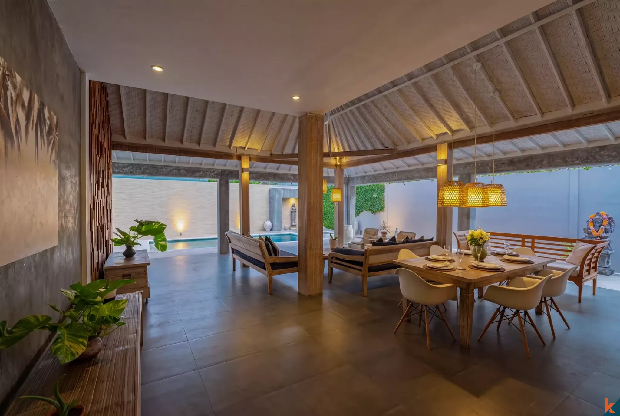Charmante villa de trois chambres en location avec un excellent retour sur investissement à Seminyak