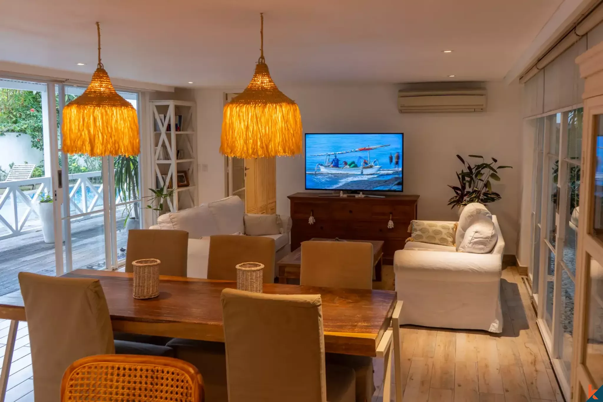 Charmante maison modulaire de quatre chambres en bail emphytéotique avec un fort potentiel à Pererenan