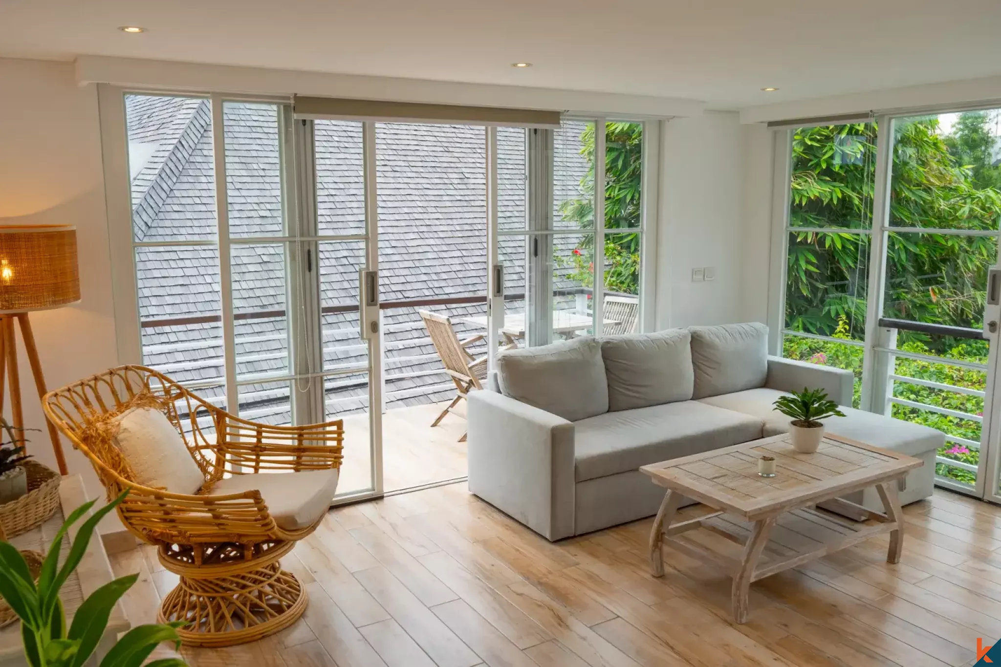 Charmante maison modulaire de quatre chambres en bail emphytéotique avec un fort potentiel à Pererenan