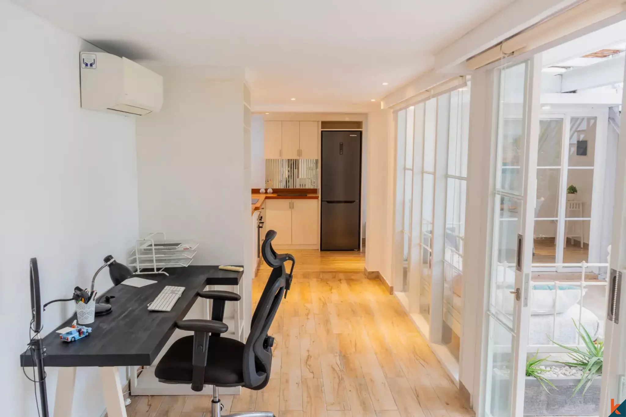 Charmante maison modulaire de quatre chambres en bail emphytéotique avec un fort potentiel à Pererenan
