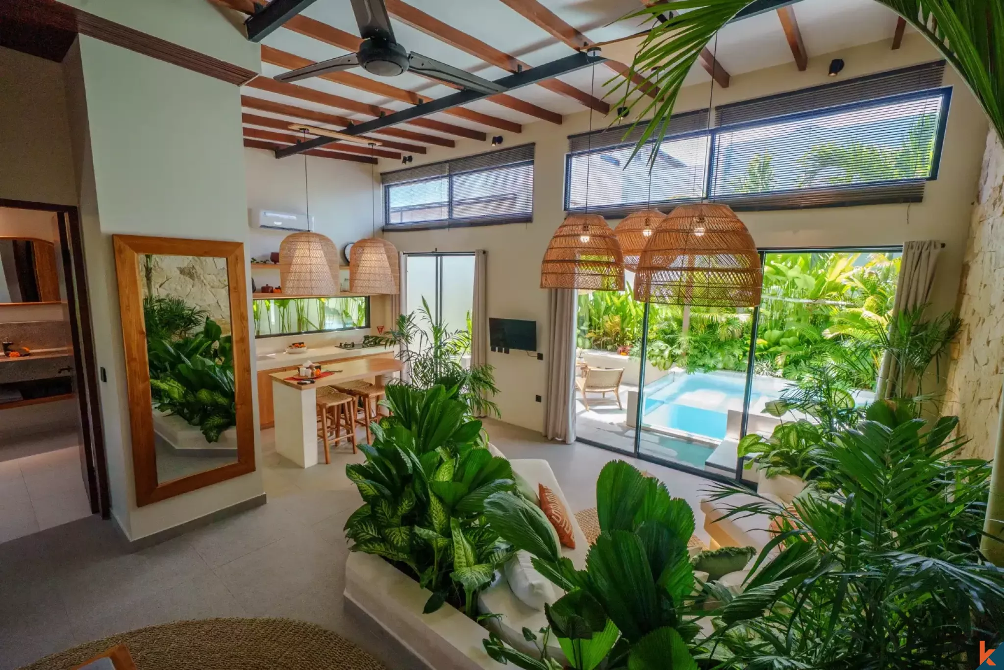 Vila Modern Satu Kamar Tidur Sewa Jangka Panjang Baru di Pecatu