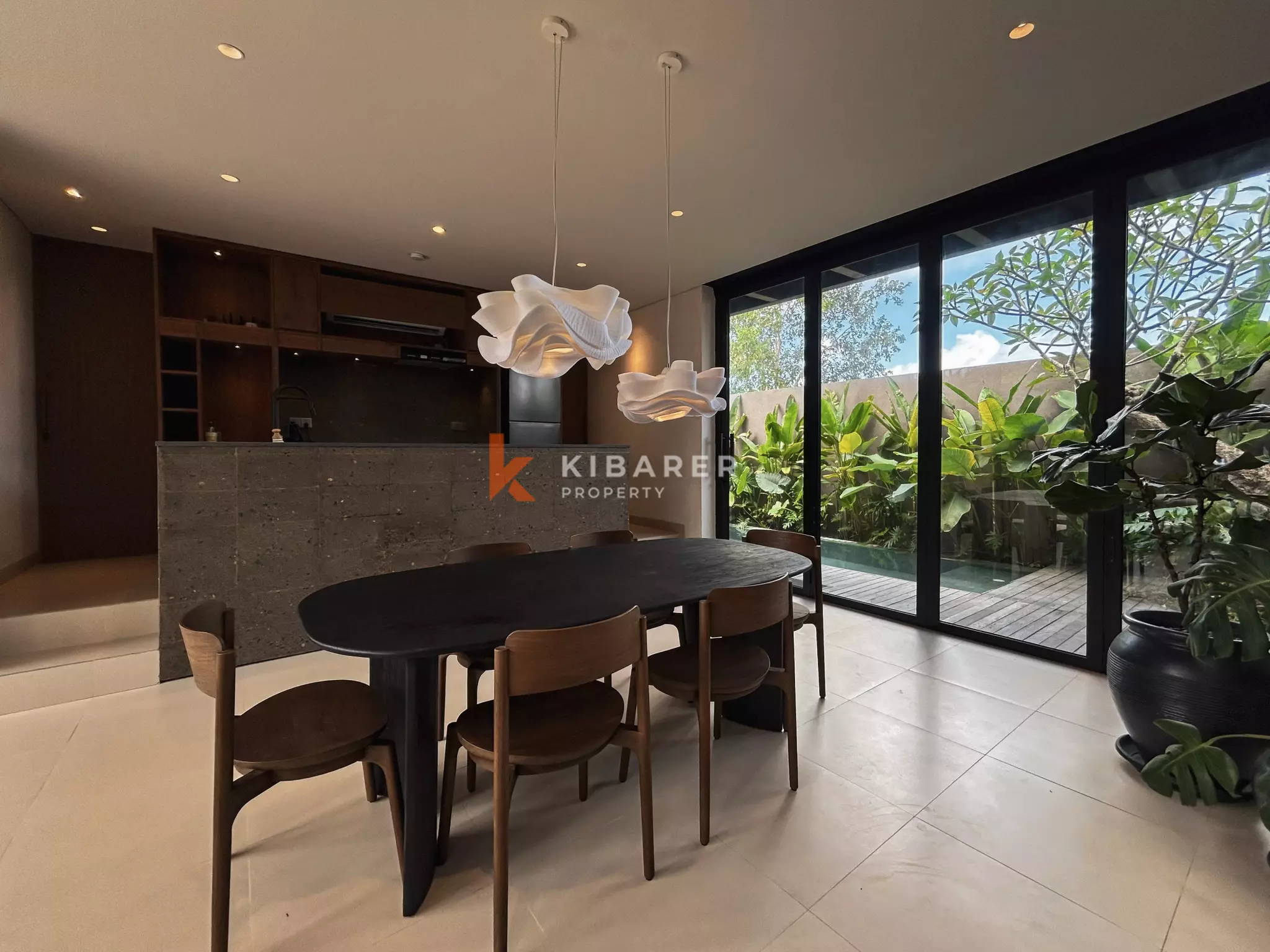 Vila Modern Elegan Satu Kamar Tidur dengan Pemandangan Indah di Ungasan
