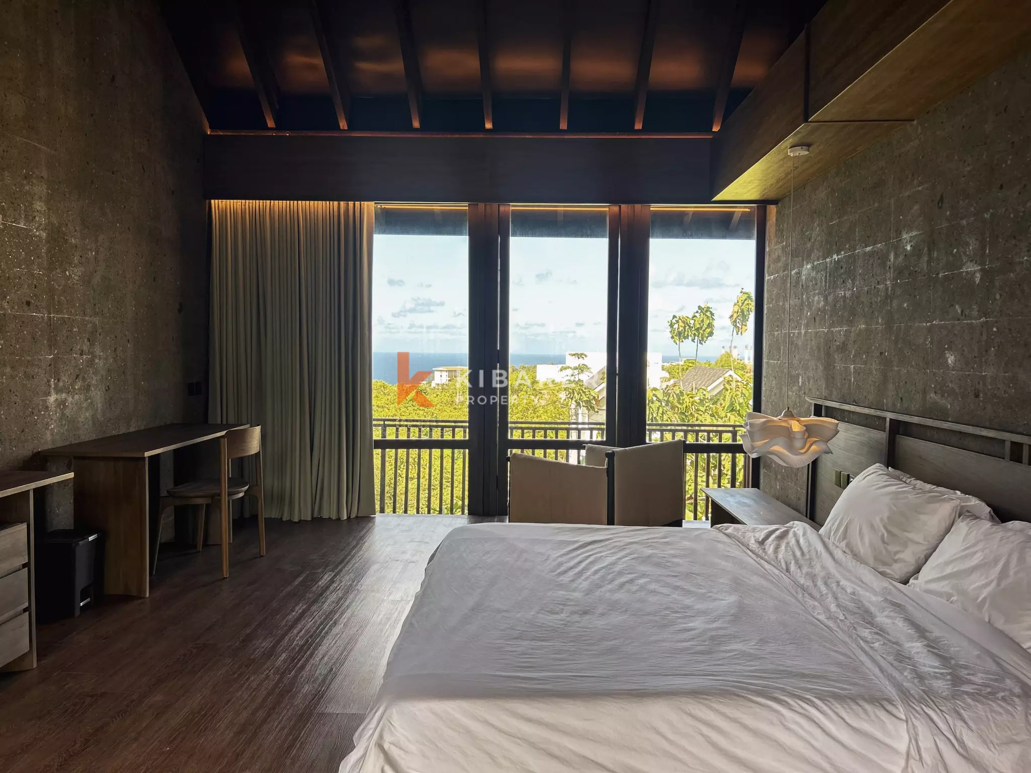 Vila Modern Elegan Satu Kamar Tidur dengan Pemandangan Indah di Ungasan