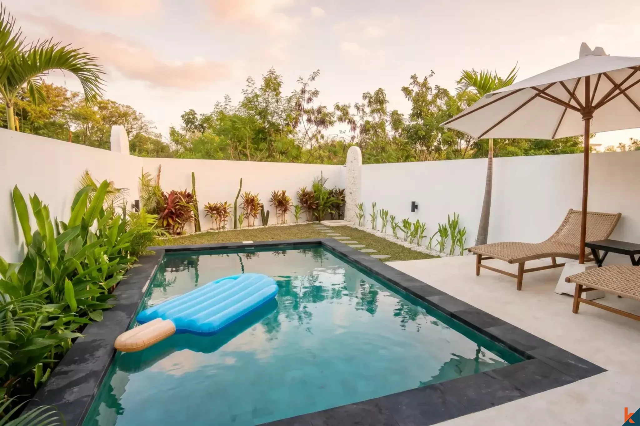 Properti sewa baru dua kamar tidur yang menakjubkan di dekat Pantai Pandawa