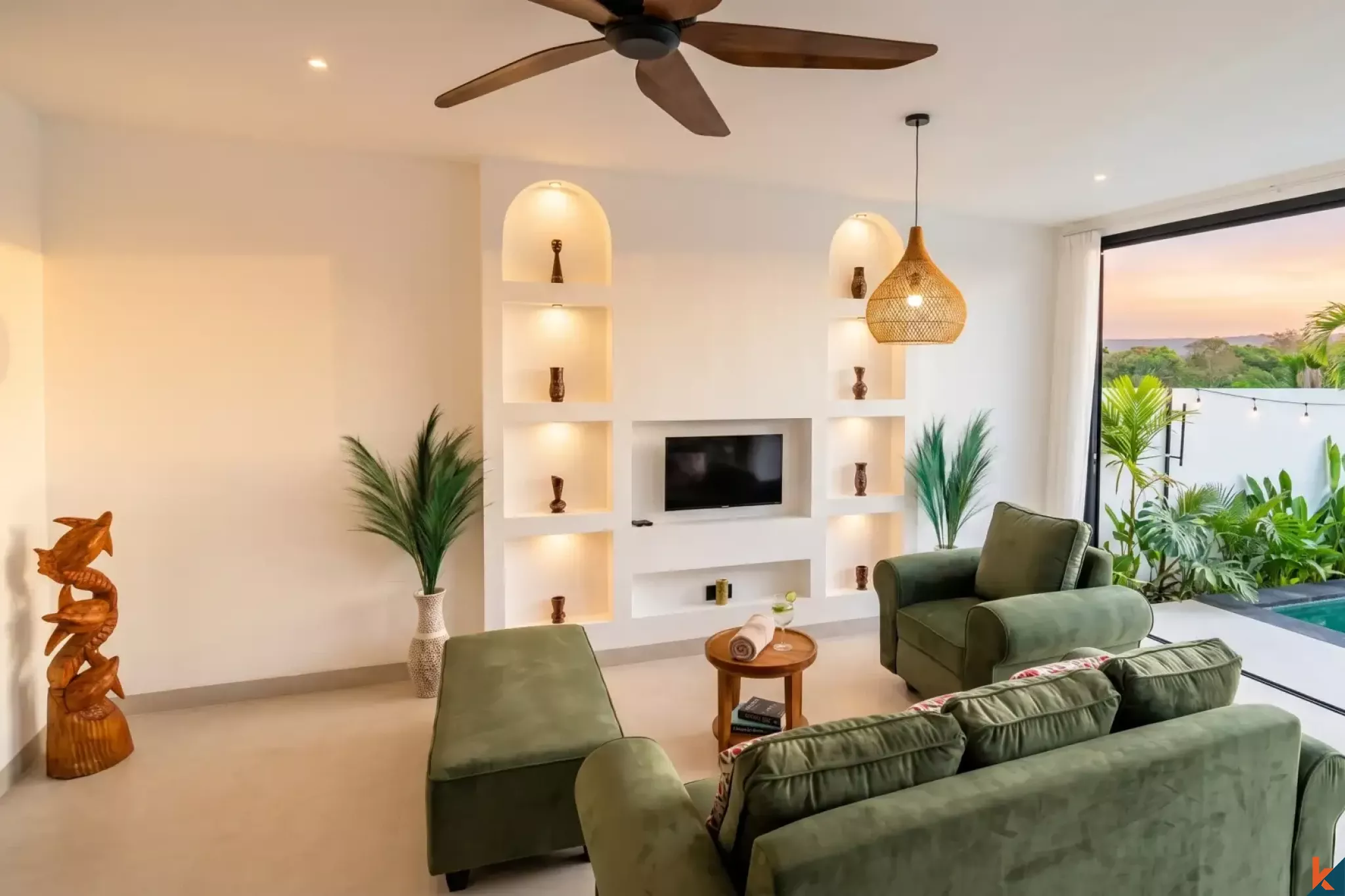 Properti sewa baru dua kamar tidur yang menakjubkan di dekat Pantai Pandawa