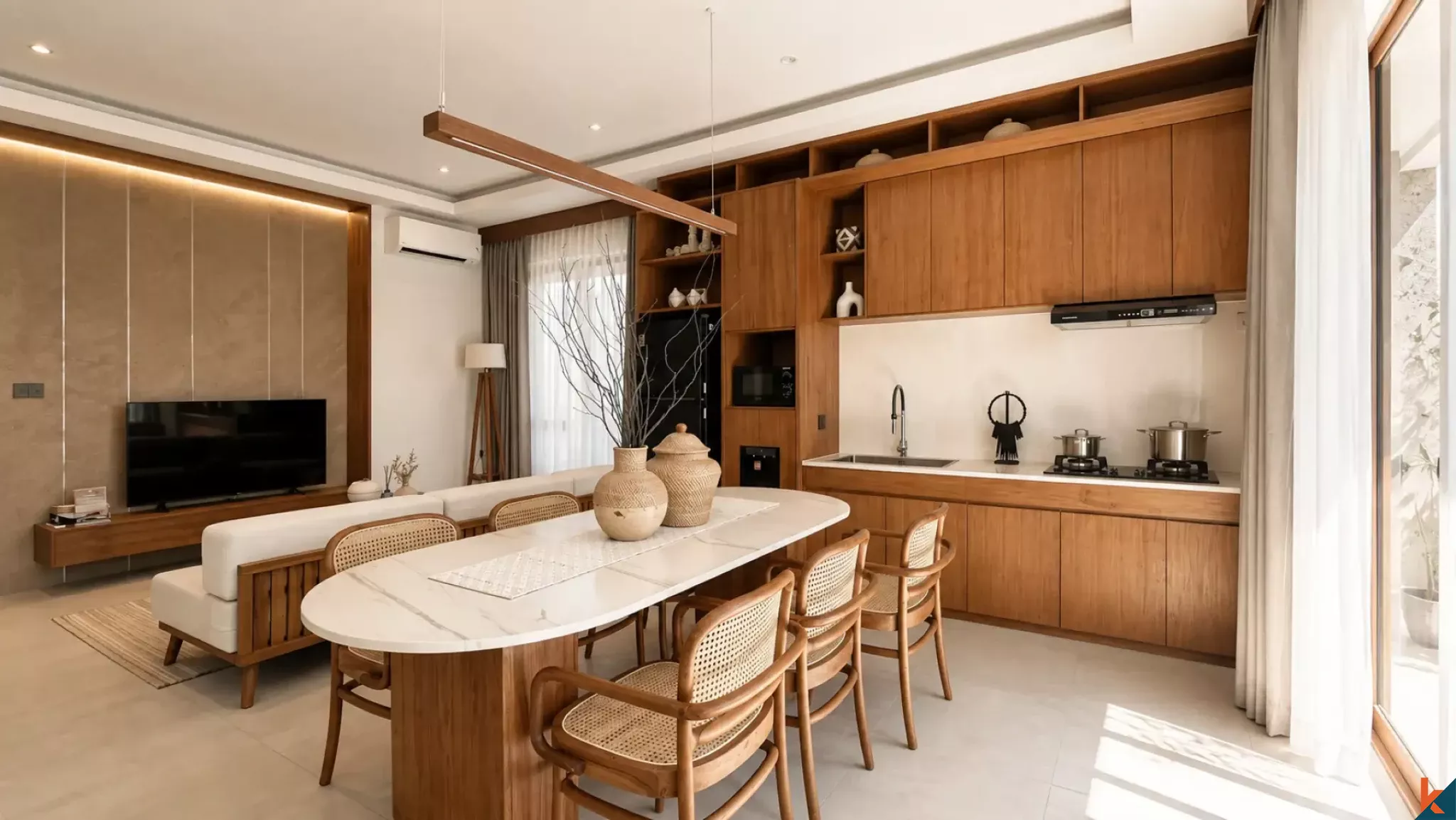 Prestigieuse propriété de quatre chambres en pleine propriété, vendue sur plan à Sanur