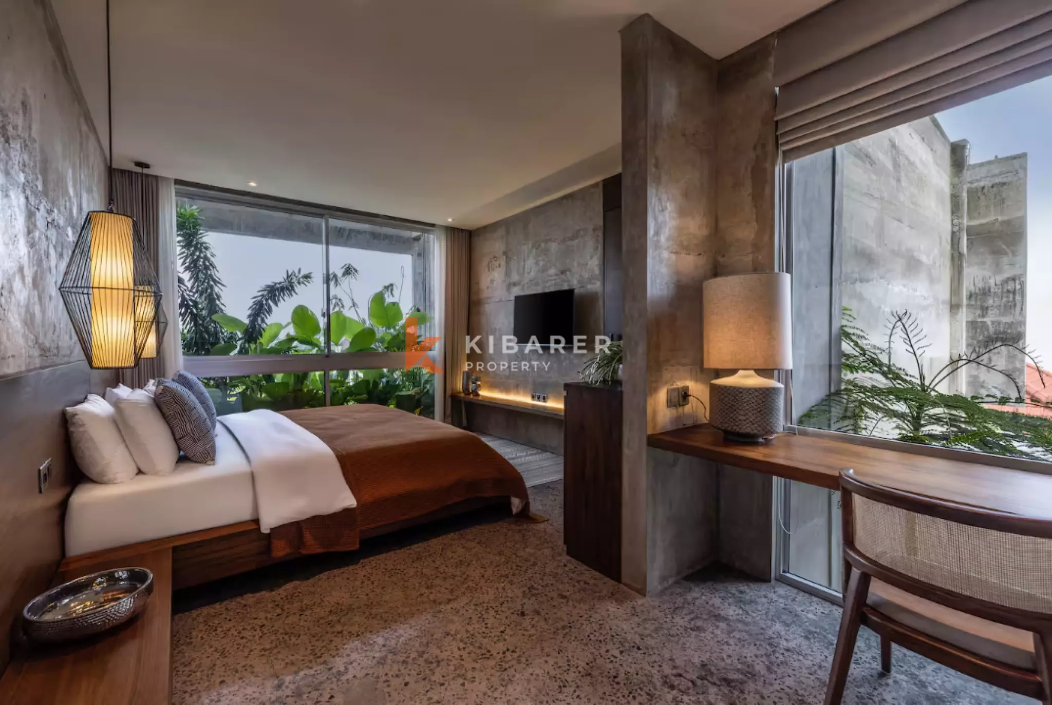Villa Brutalis Modern Dua Kamar Tidur dengan Kolam Renang Pribadi dan Area Bersantai di Atap di Ungasan
