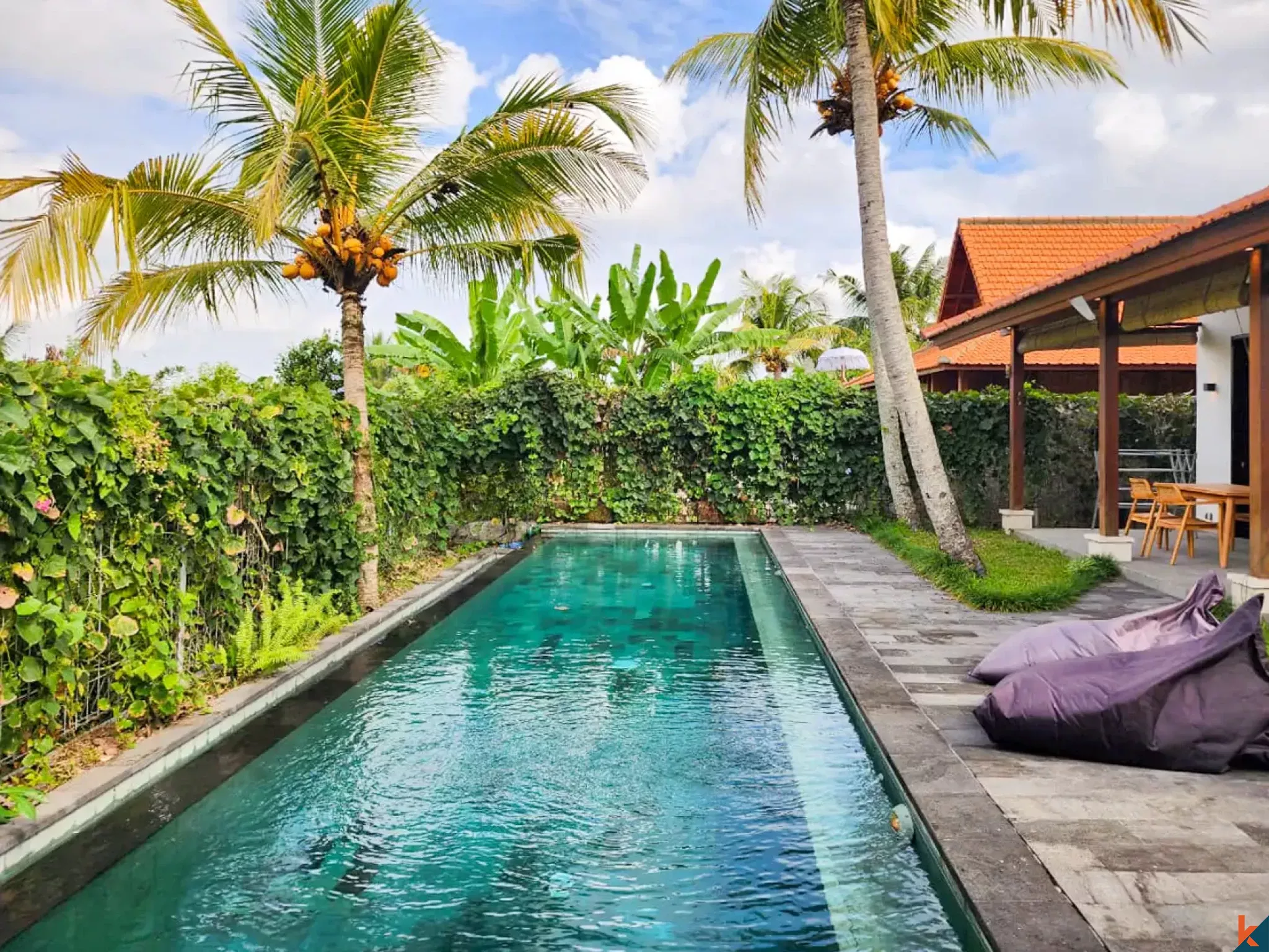 Penginapan Tenang Dua Kamar Tidur dengan Hak Sewa di Ubud - Sayan