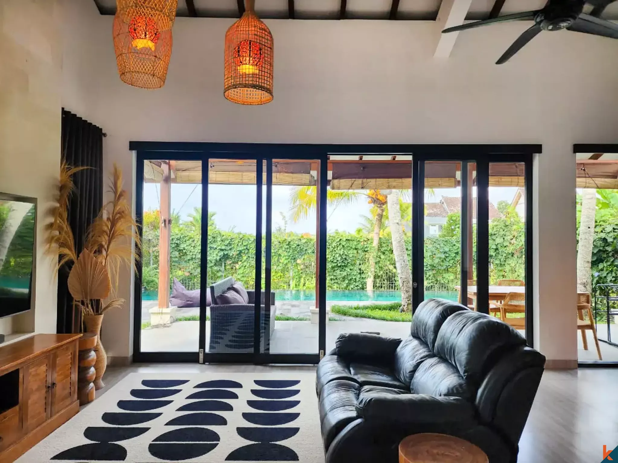 Penginapan Tenang Dua Kamar Tidur dengan Hak Sewa di Ubud - Sayan