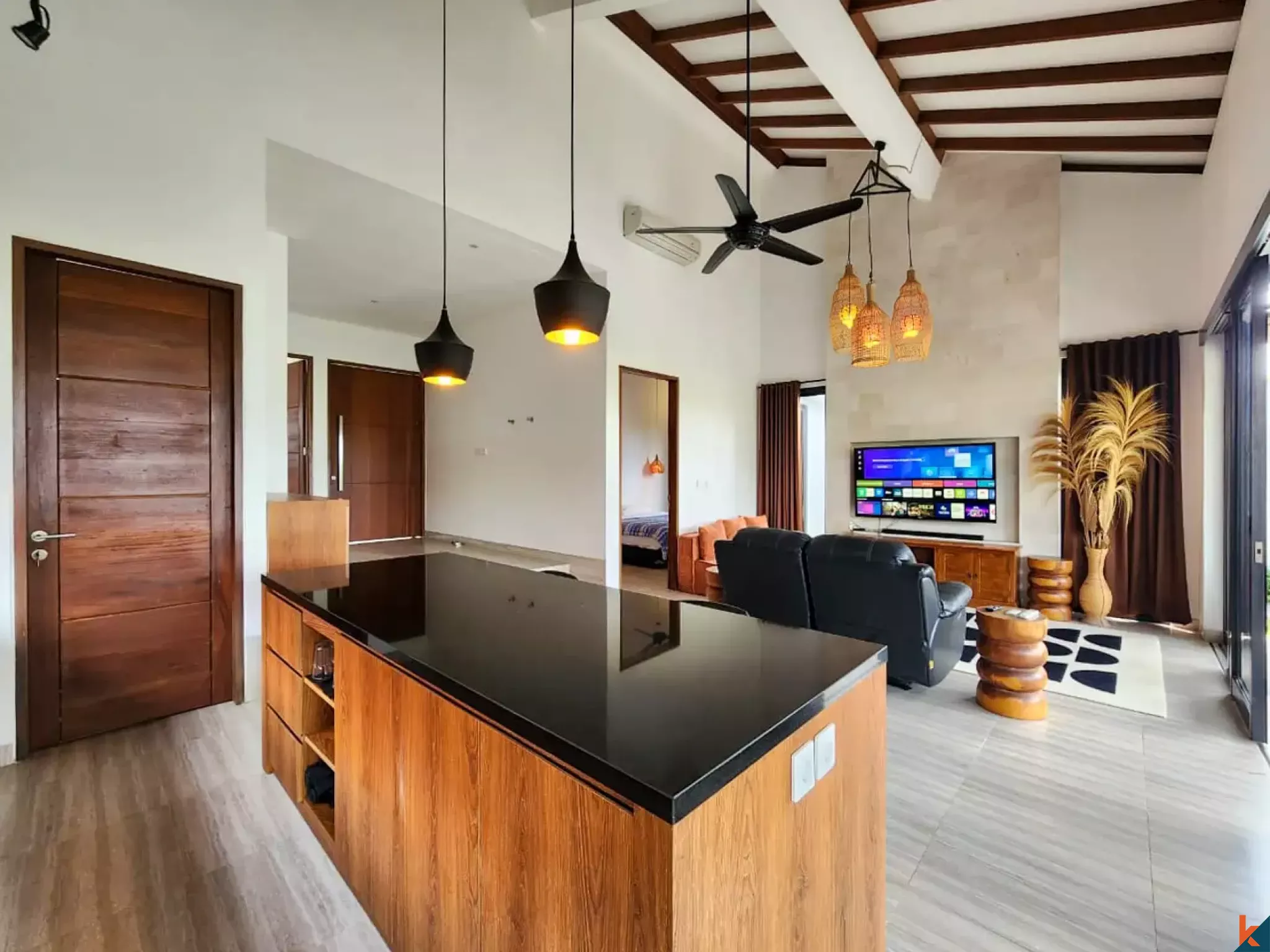 Penginapan Tenang Dua Kamar Tidur dengan Hak Sewa di Ubud - Sayan