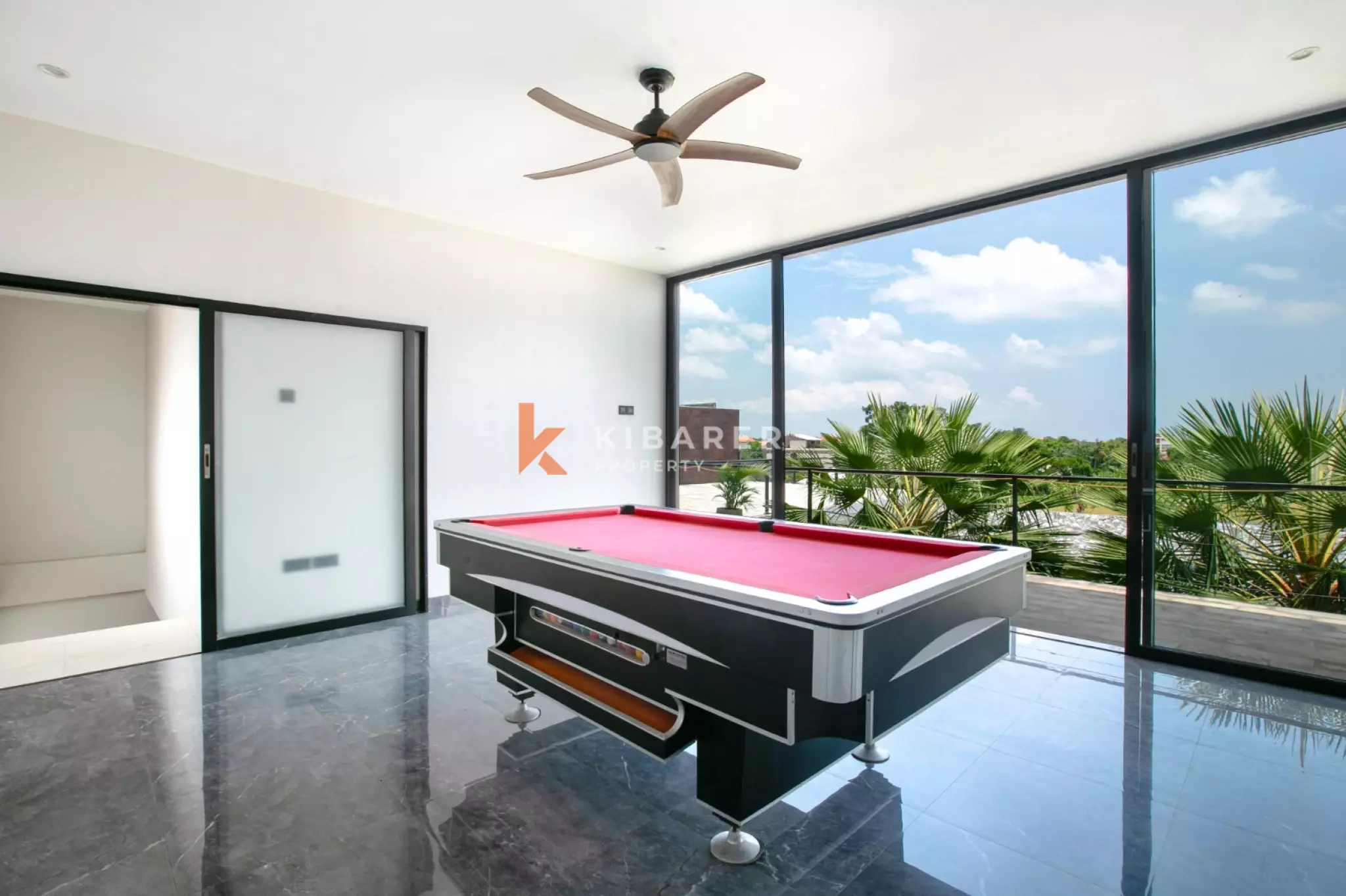 Stylish Four-Bedroom Villa with Rooftop Rice Field Views Close to Berawa