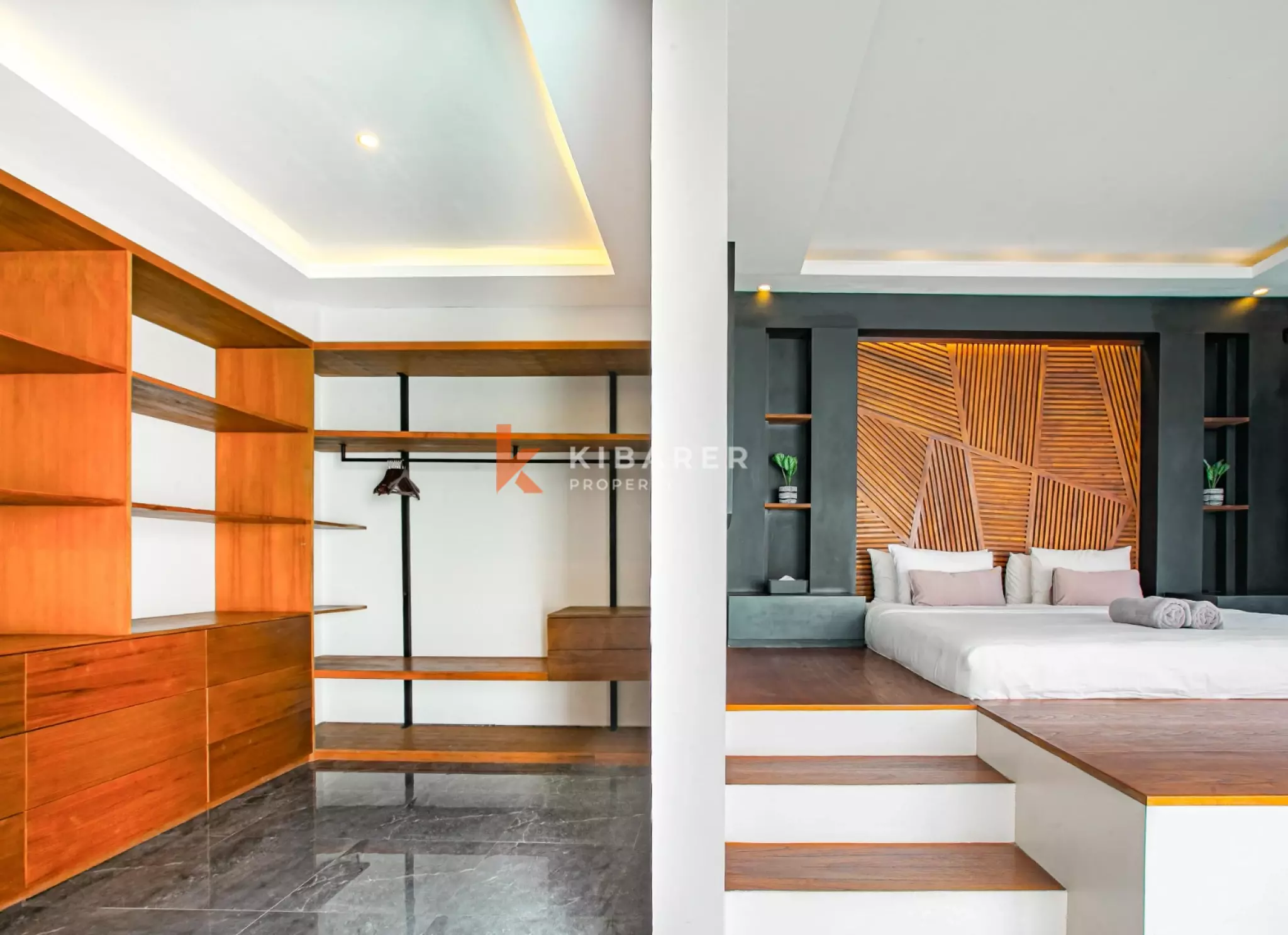 Stylish Four-Bedroom Villa with Rooftop Rice Field Views Close to Berawa